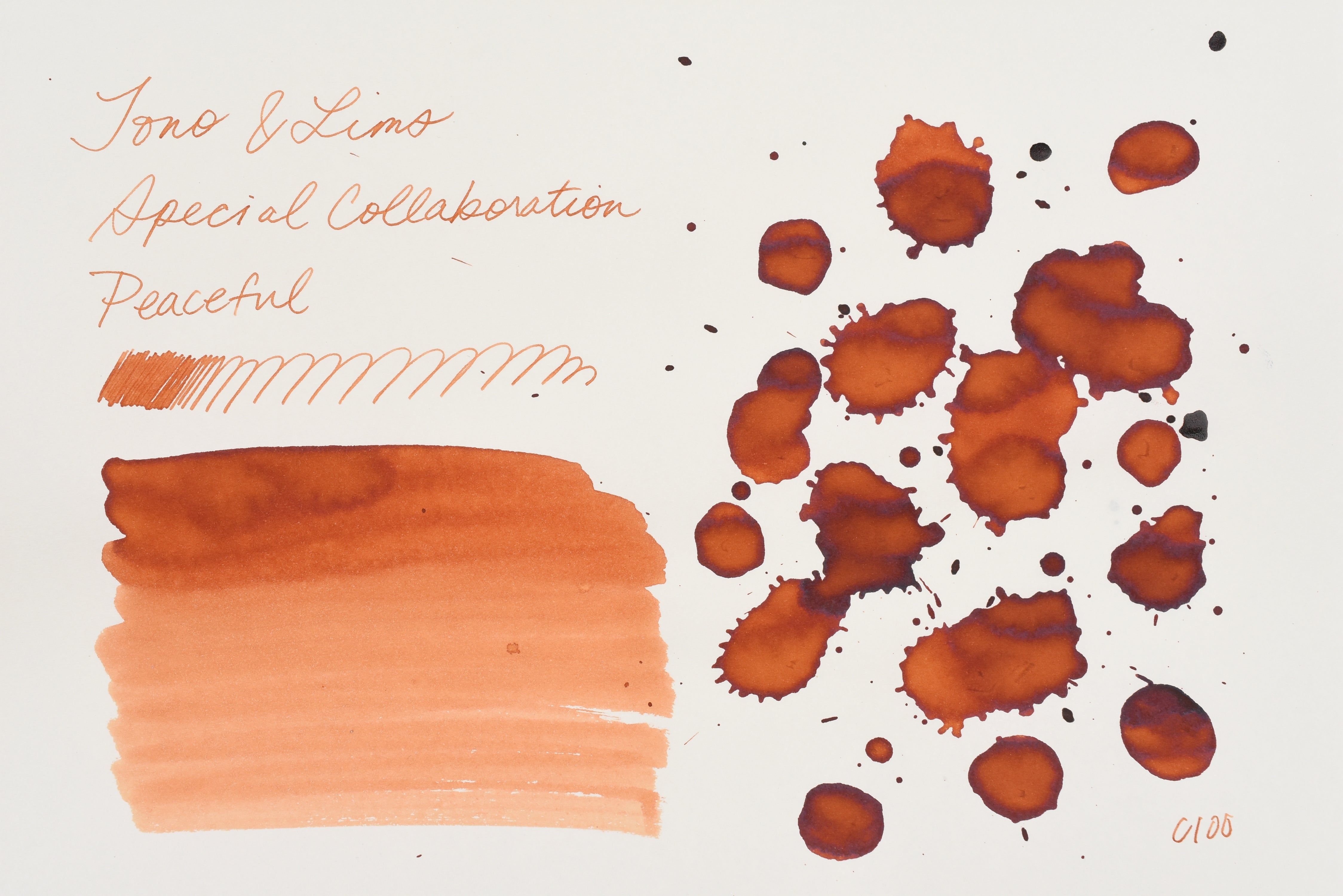 Tono & Lims Ink Bottle - Special Collaboration - Peaceful (妟 -やすらか-) - 30ml