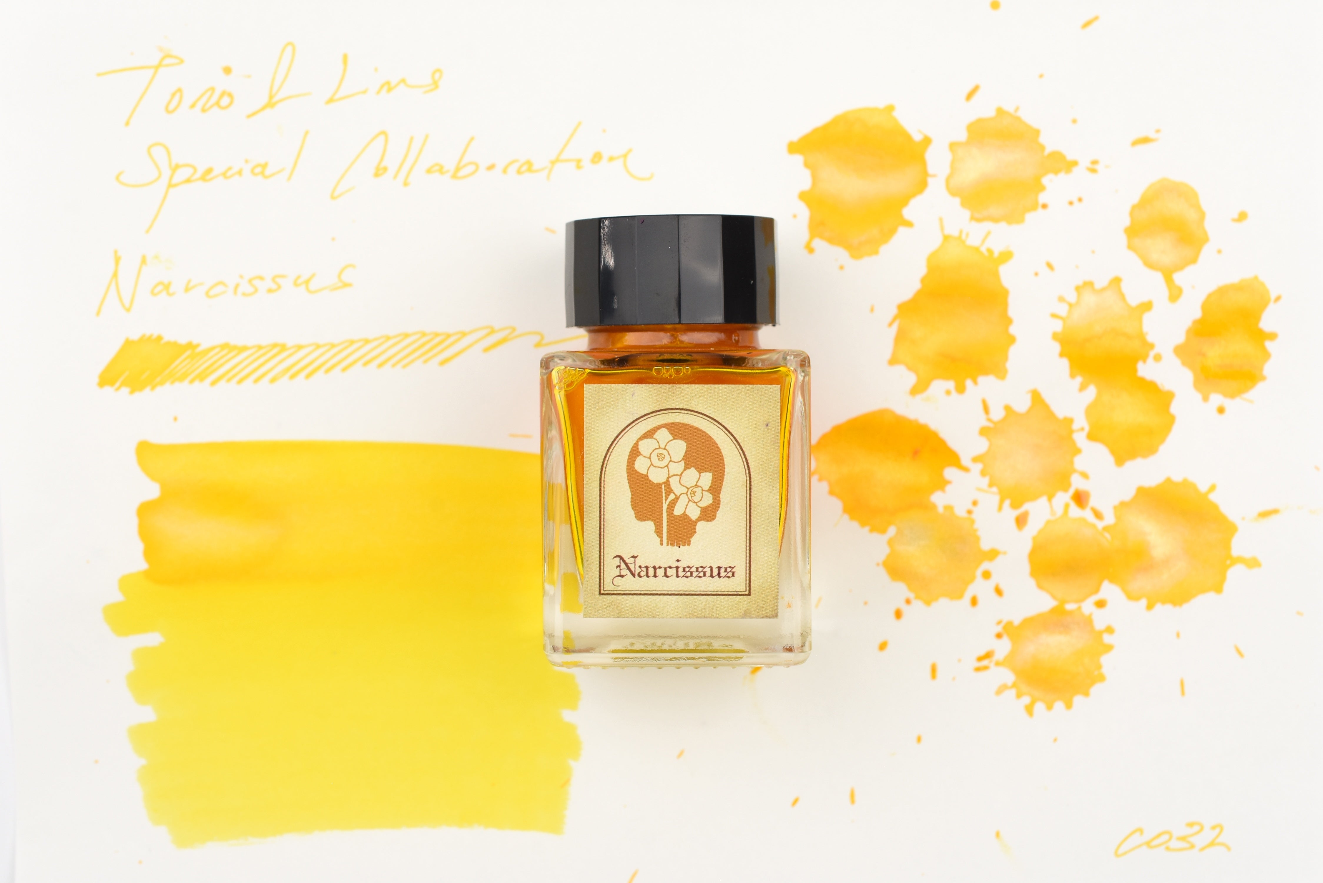 Tono & Lims Glass Pen Ink Bottle - Special Collaboration - Poison No.1 Narcissus - 30ml