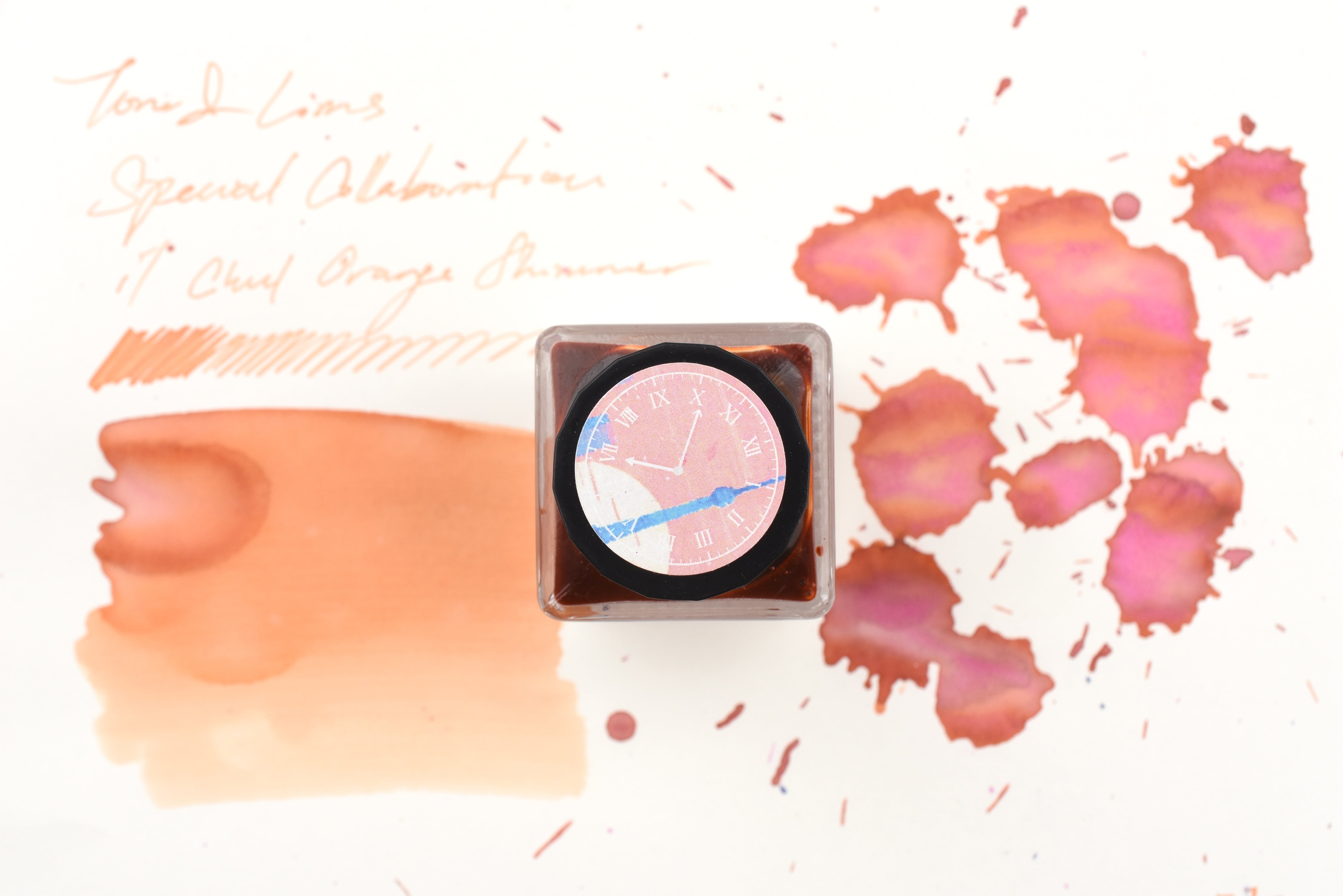 Tono & Lims Ink Bottle - Special Collaboration - il chul Orange Shimmer - 30ml