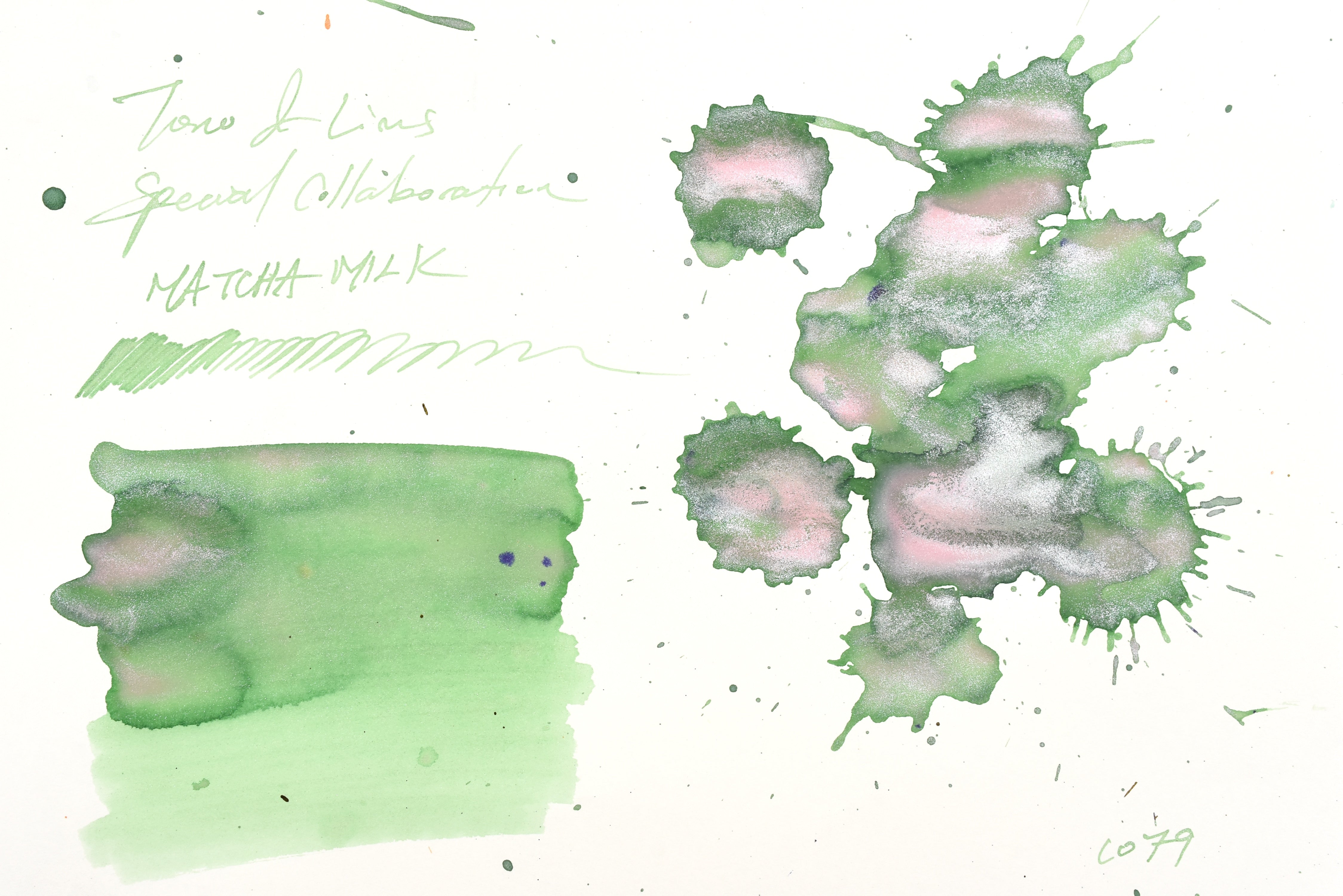 Tono & Lims Ink Bottle - Special Collaboration - Maccha Milk - 30ml