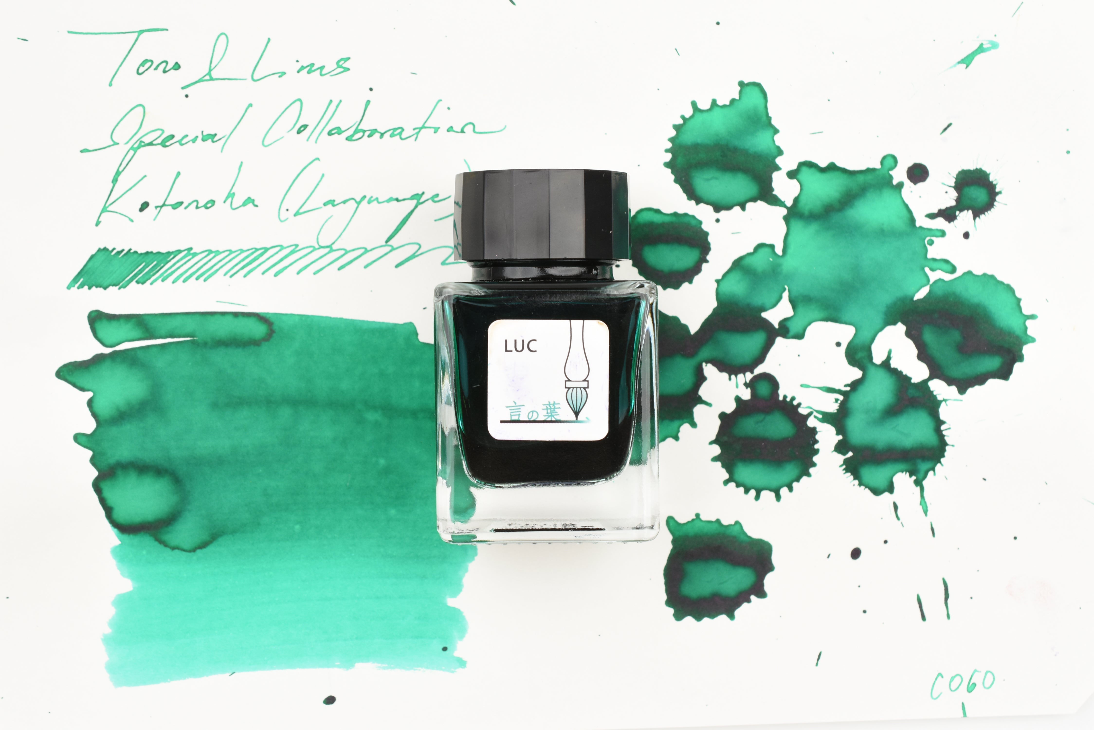 Tono & Lims Glass Pen Ink Bottle - Special Collaboration - 言の葉 Kotonoha (Language) - 30ml