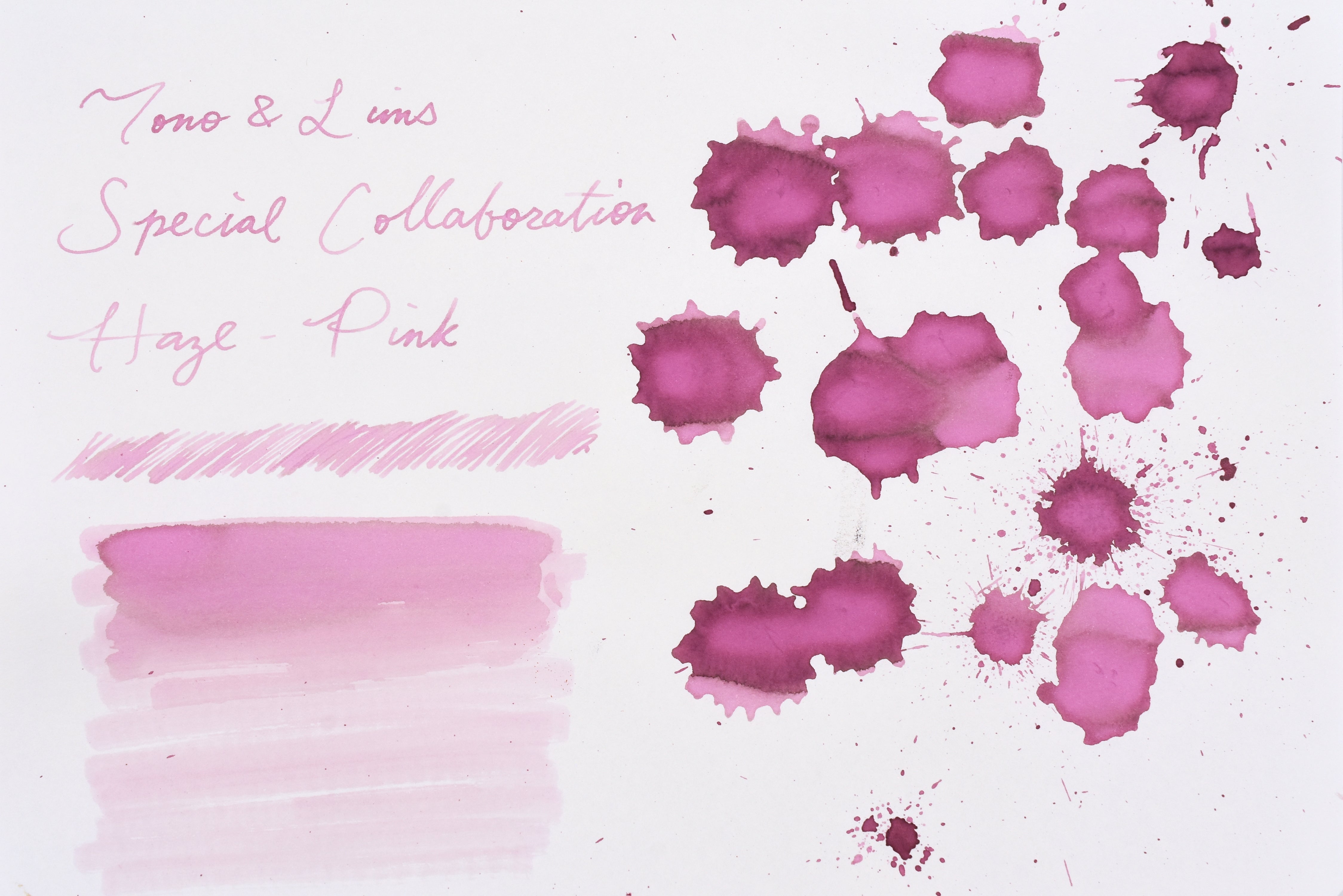 Tono & Lims Ink Bottle - Special Collaboration - Haze(えんか) Pink - 30ml