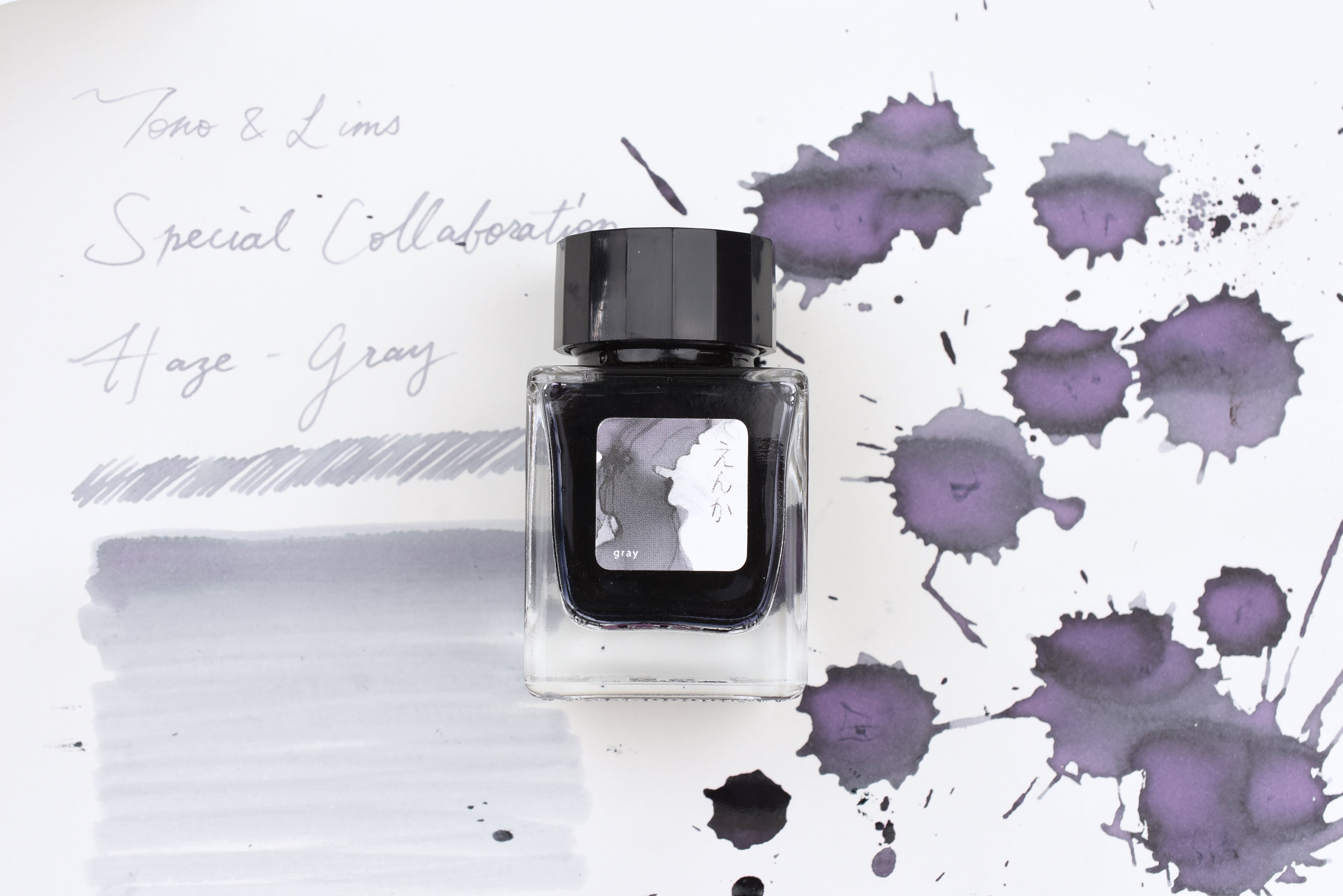 Tono & Lims Ink Bottle - Special Collaboration - Haze(えんか) Gray - 30ml