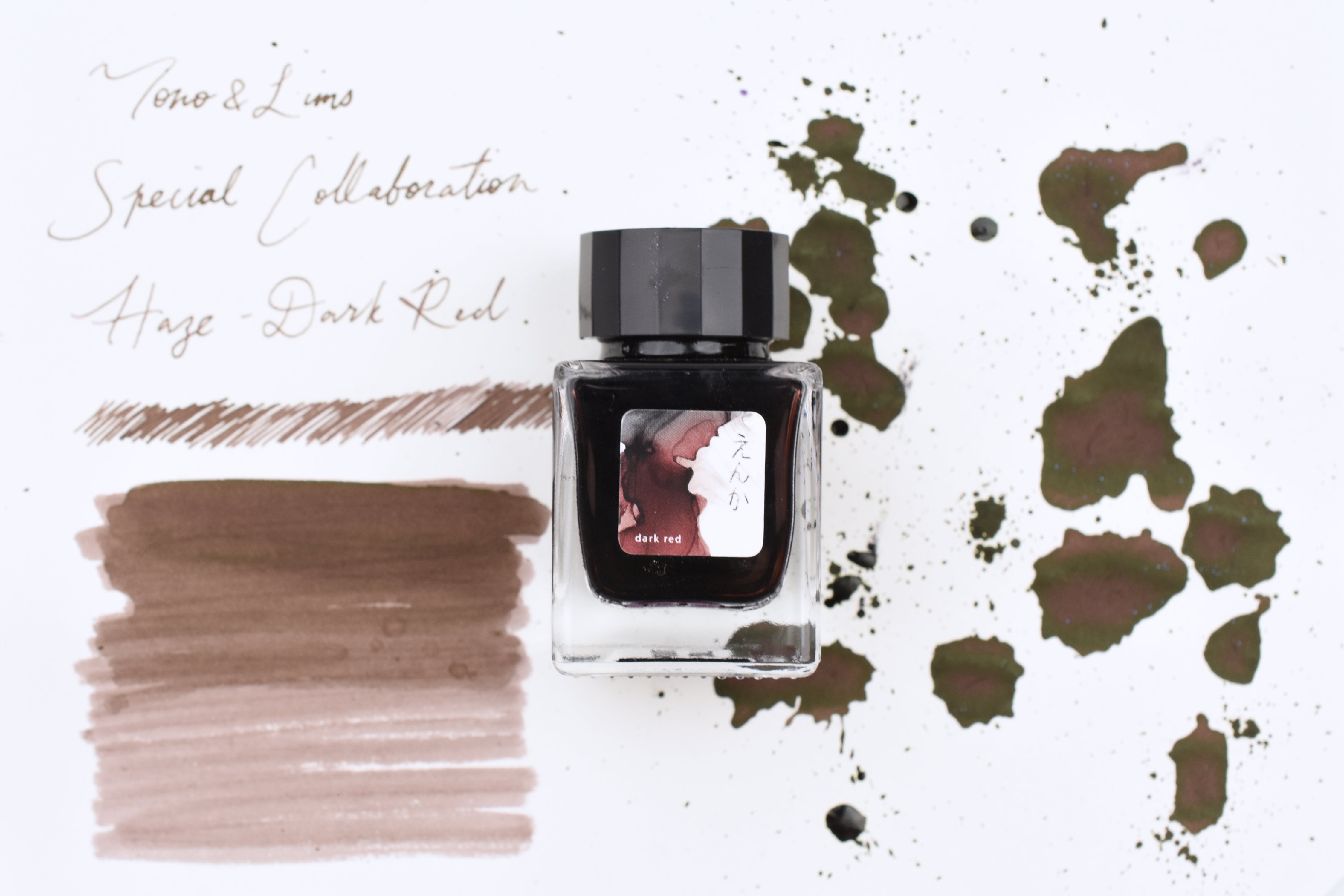 Tono & Lims Ink Bottle - Special Collaboration - Haze(えんか) Dark Red - 30ml