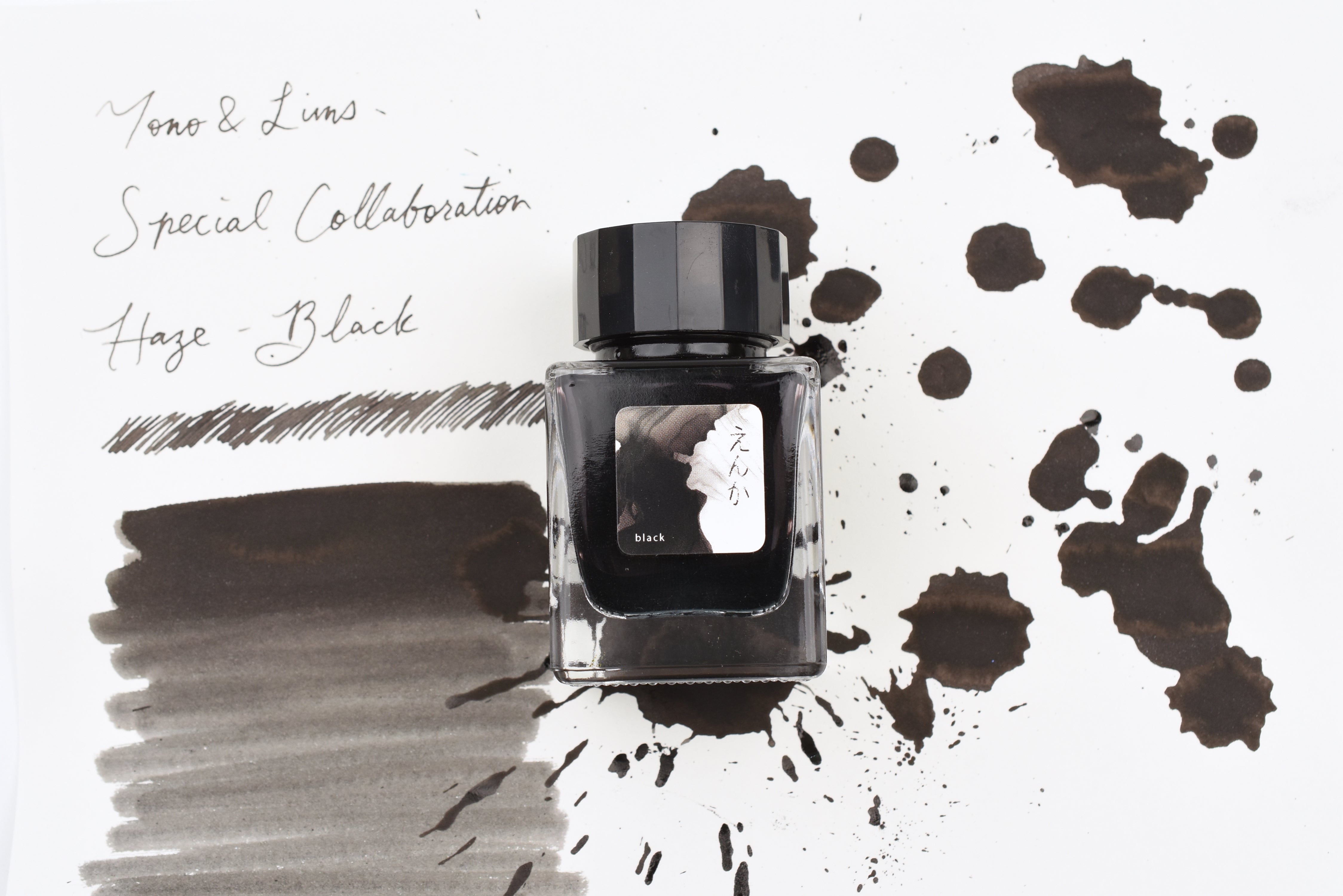 Tono & Lims Ink Bottle - Special Collaboration - Haze(えんか) Black - 30ml