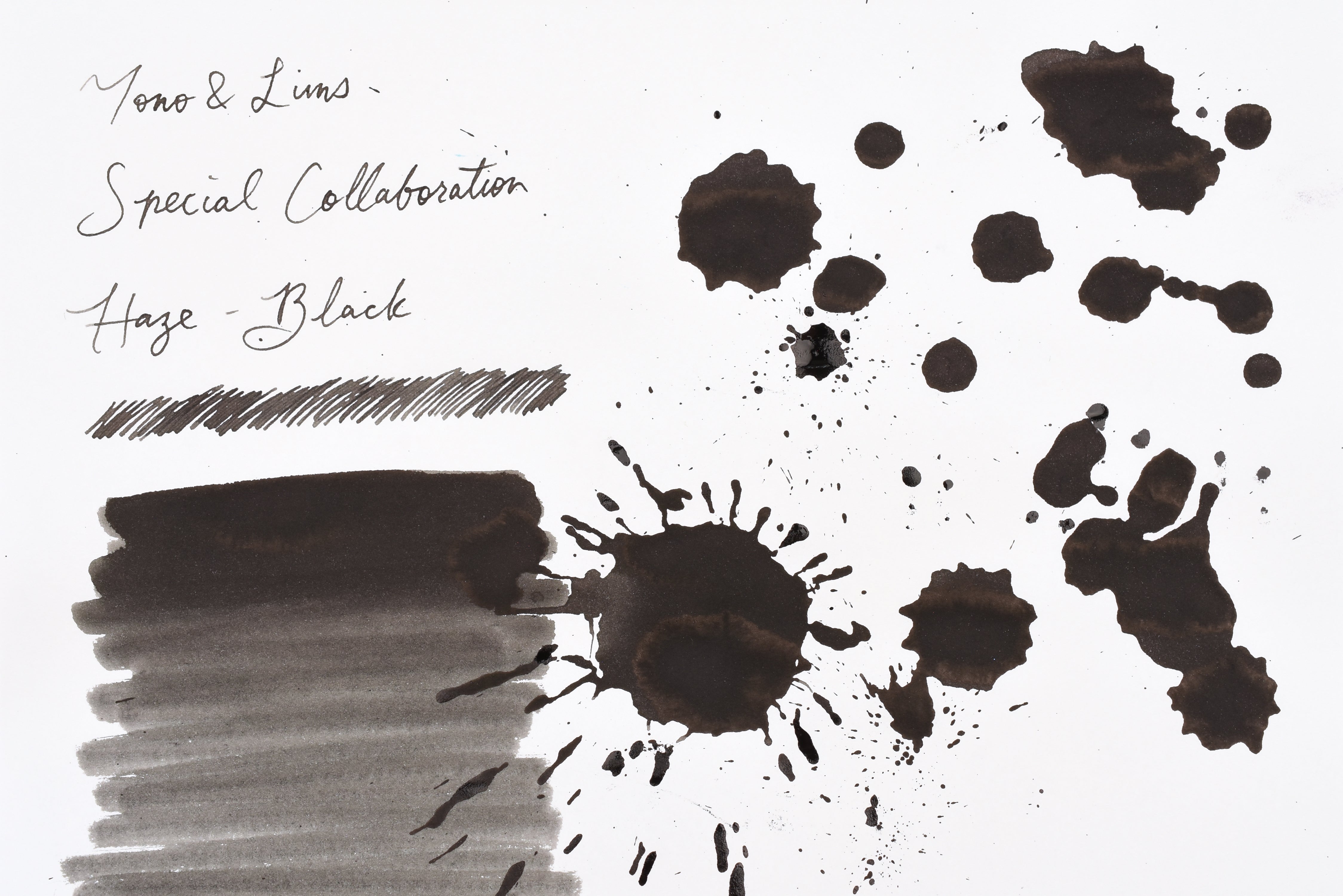Tono & Lims Ink Bottle - Special Collaboration - Haze(えんか) Black - 30ml