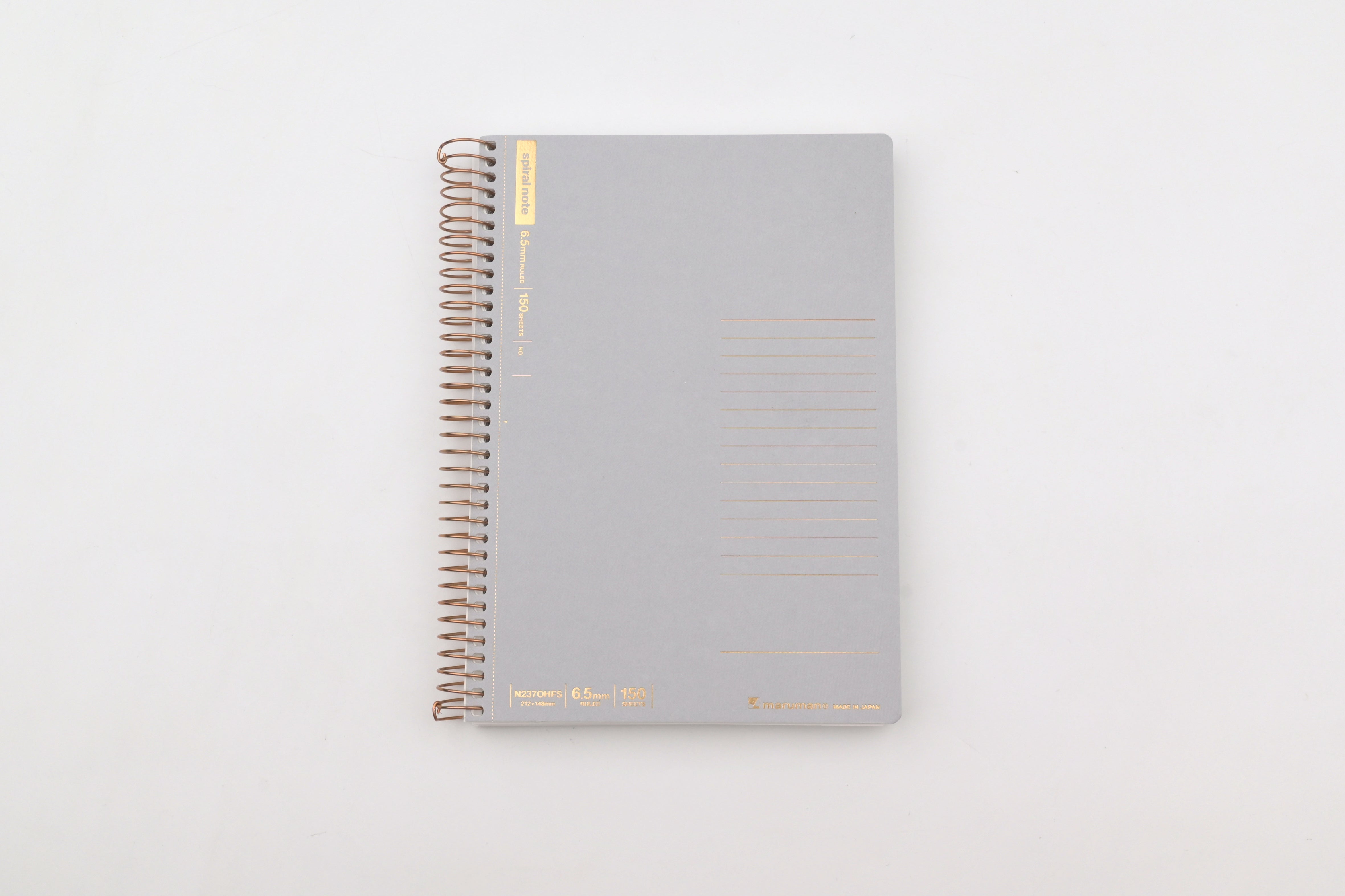 Maruman Basic Spiral Ring Notebook - A5 - Ruled - 150 Sheets
