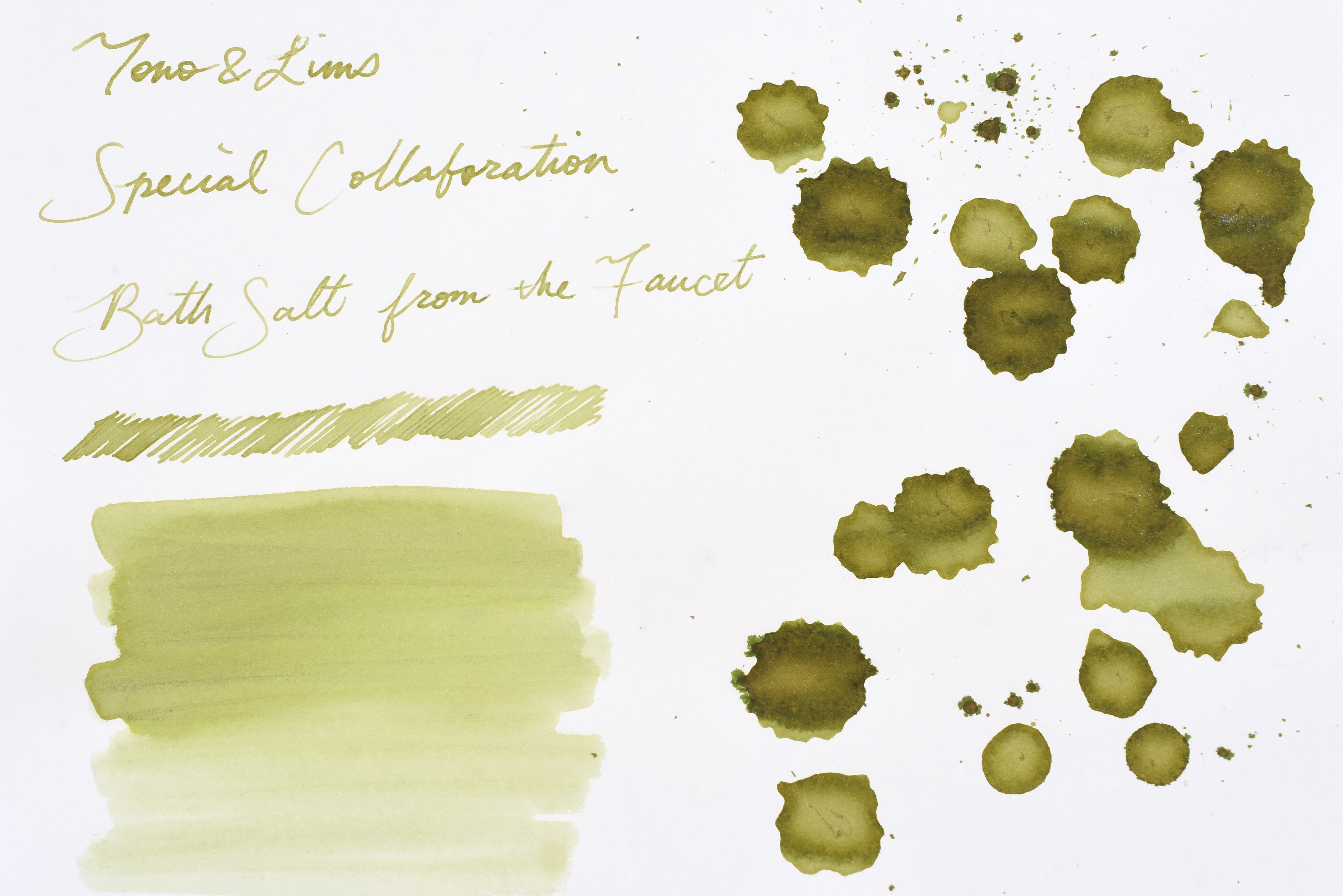 Tono & Lims Ink Bottle - Special Collaboration - Bath Salt from the Faucet (蛇口から入浴剤) - 30ml