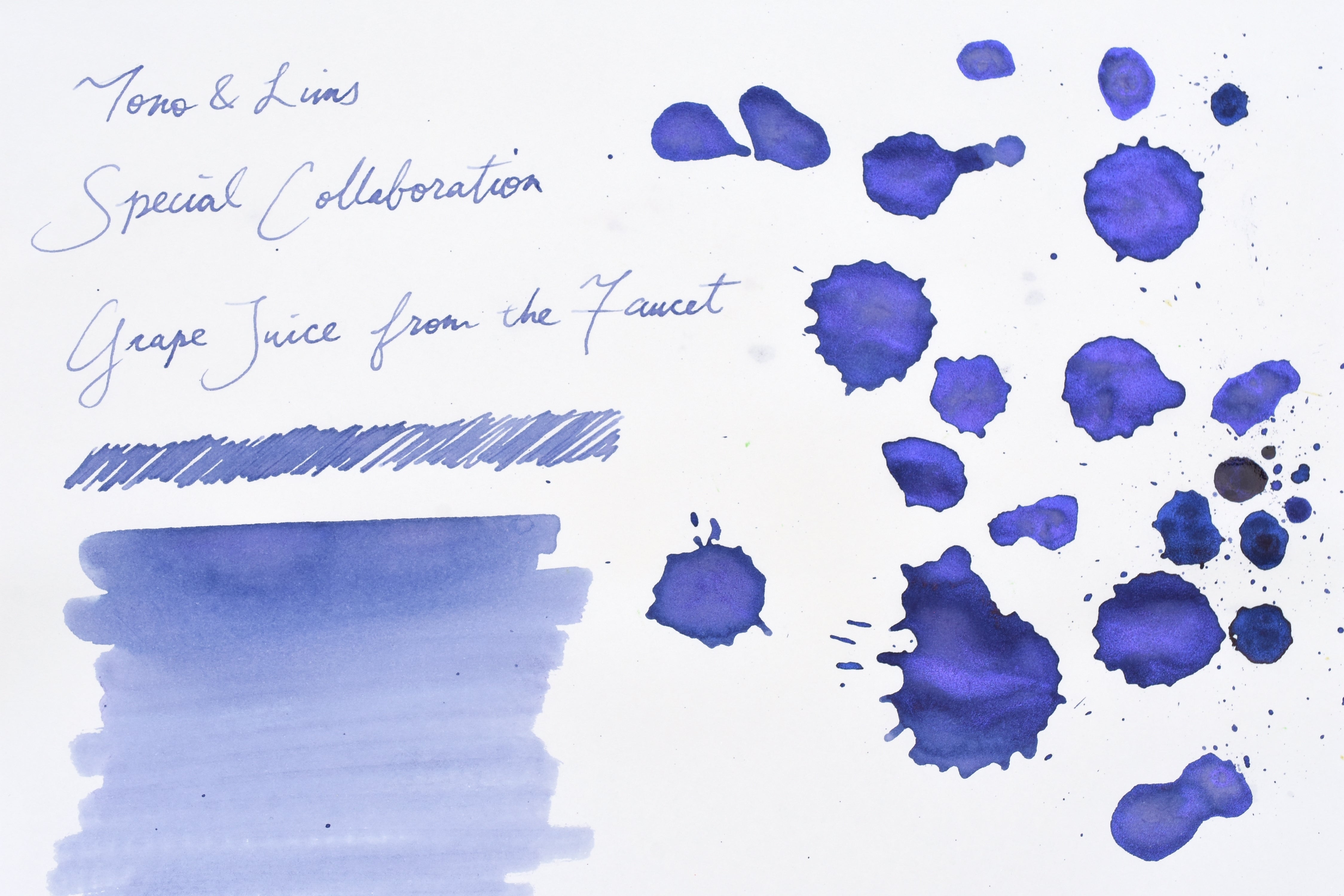 Tono & Lims Ink Bottle - Special Collaboration - Grape Juice from the Faucet (蛇口から葡萄ジュース) - 30ml