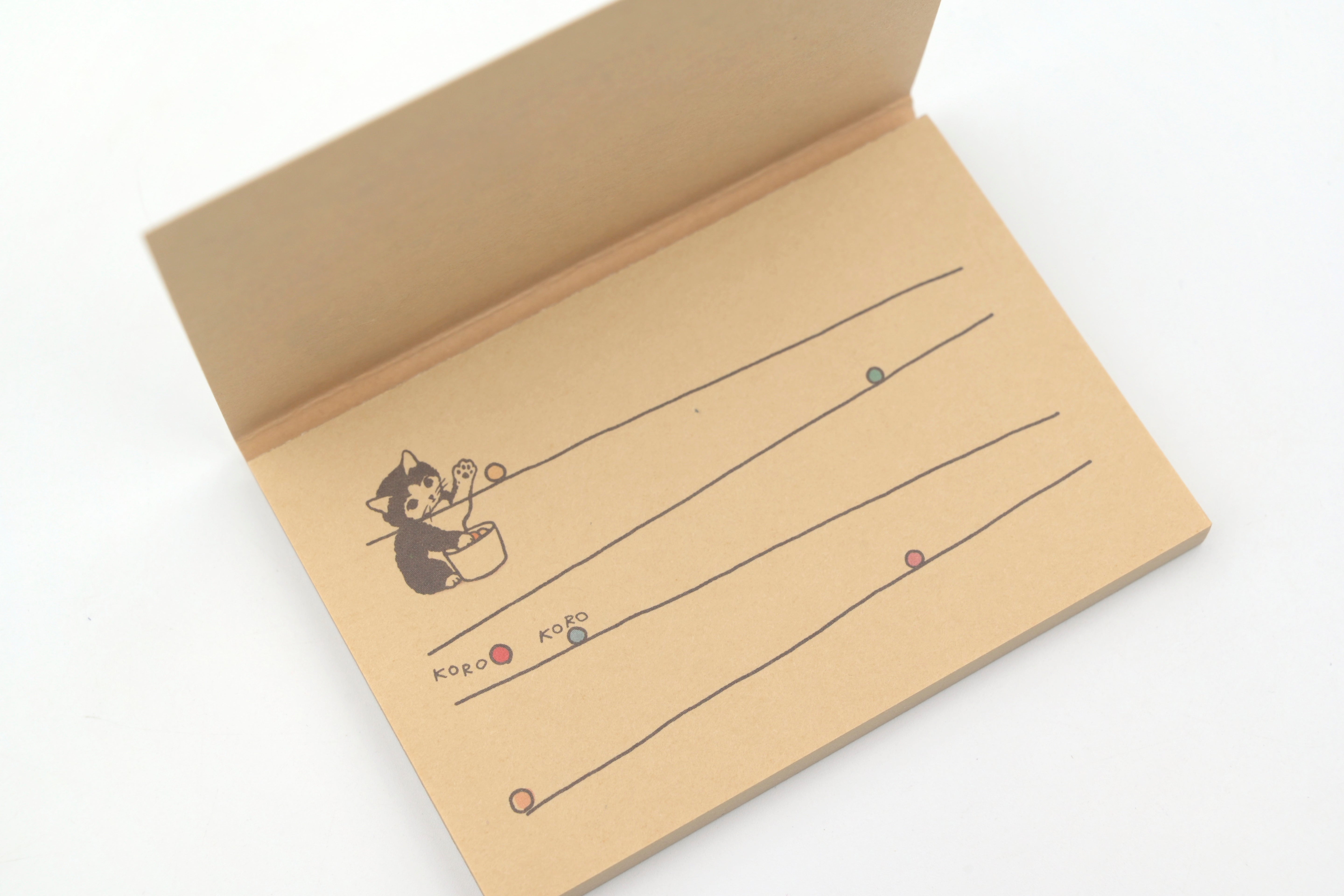 Pottering Cat Notepad - Koro Koro