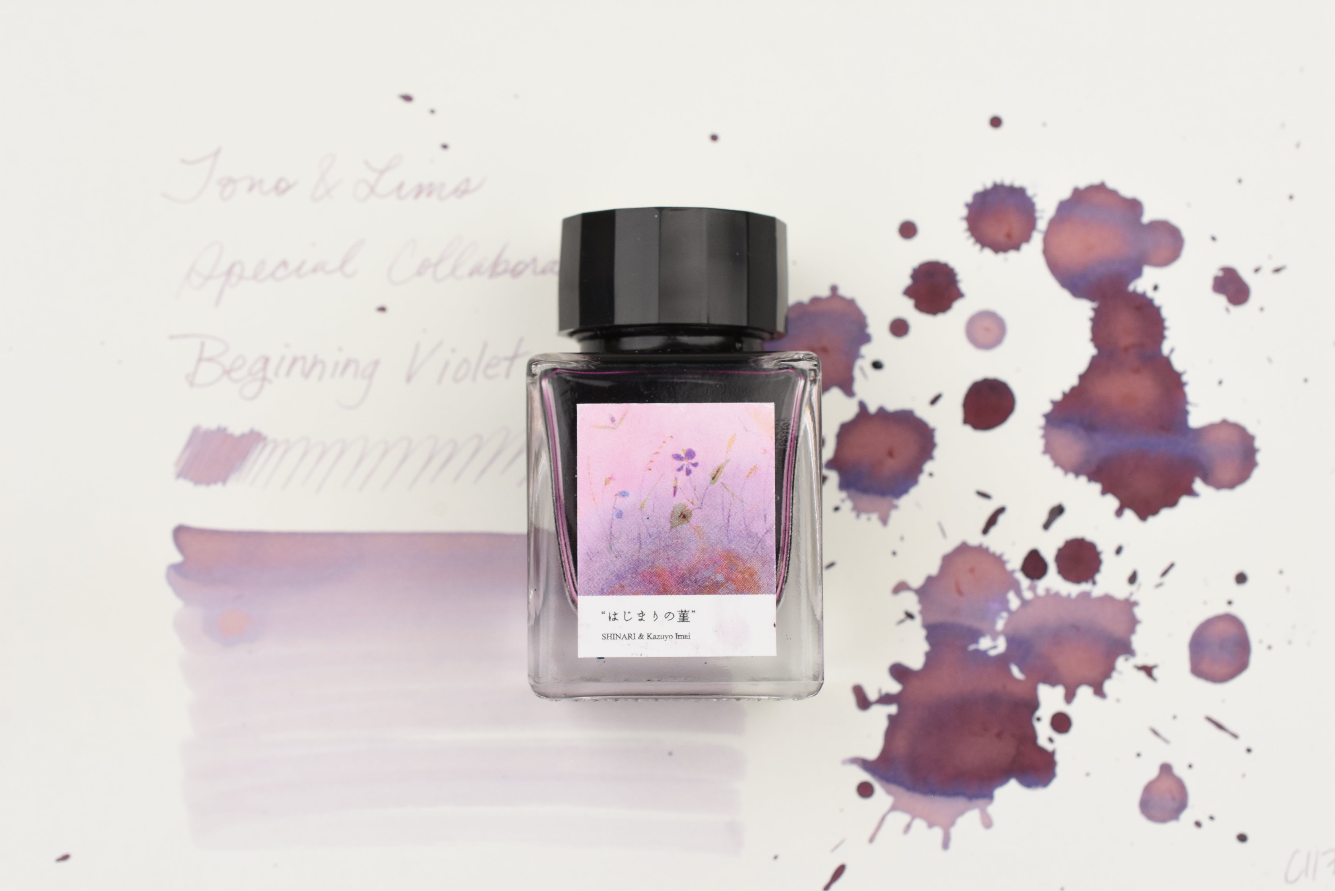 Tono & Lims Ink Bottle - Special Collaboration - Beginning Violet (はじまりの菫) - 30ml