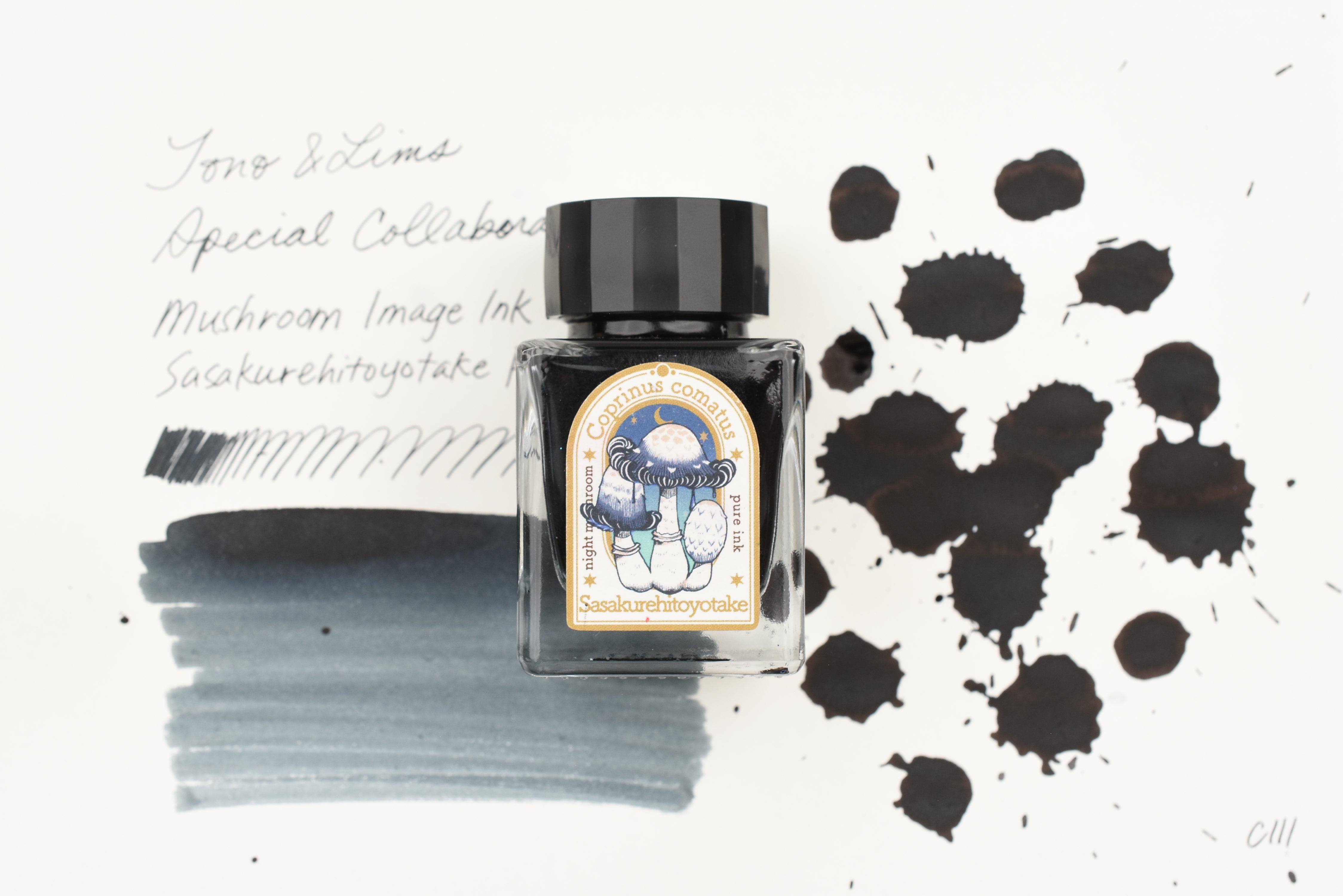 Tono & Lims Ink Bottle - Special Collaboration - mushroom image ink sasakurehitoyotake pure - 30ml