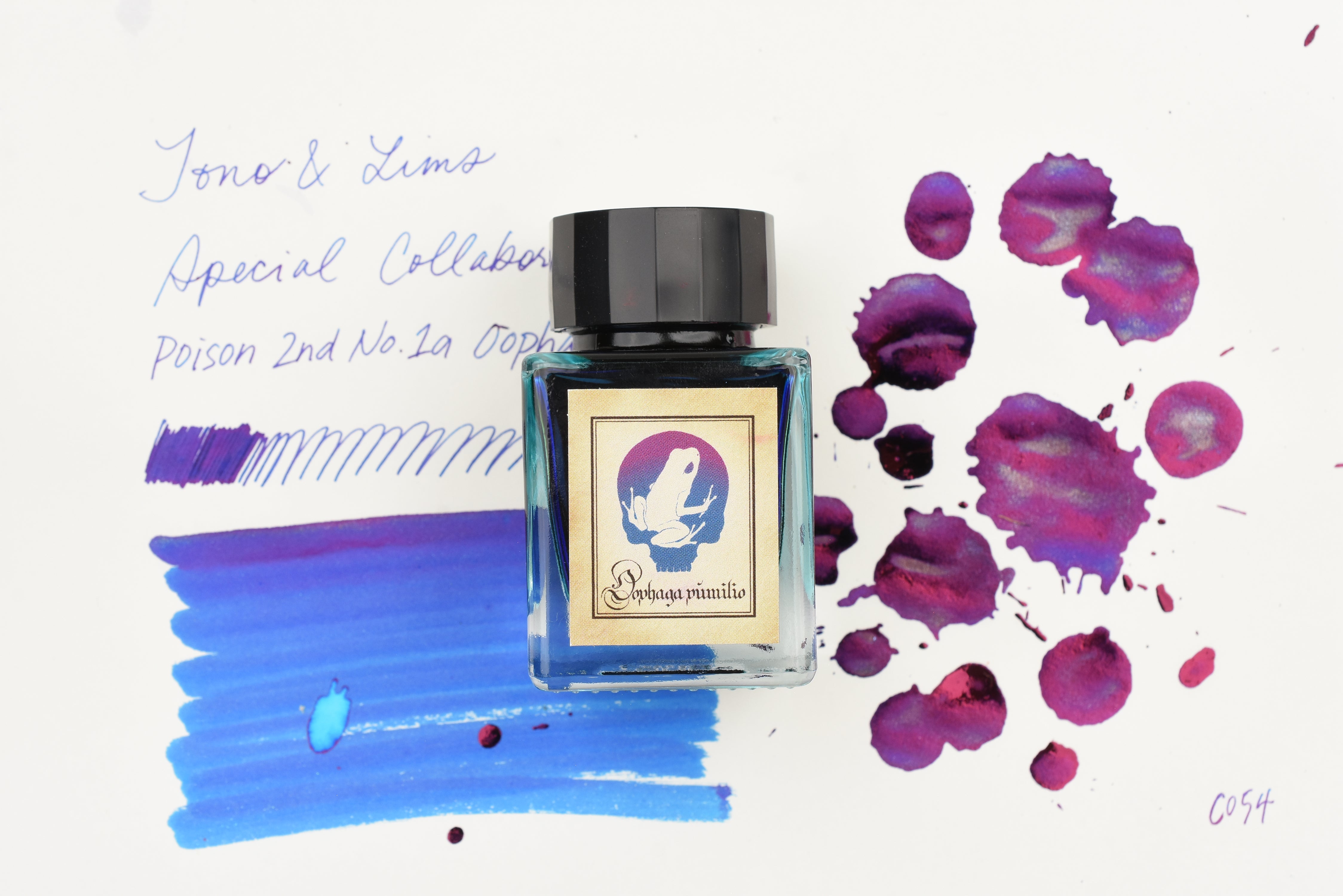 Tono & Lims Glass Pen Ink Bottle - Special Collaboration - Poison 2nd No.1a Oophaga Pumilio - 30ml