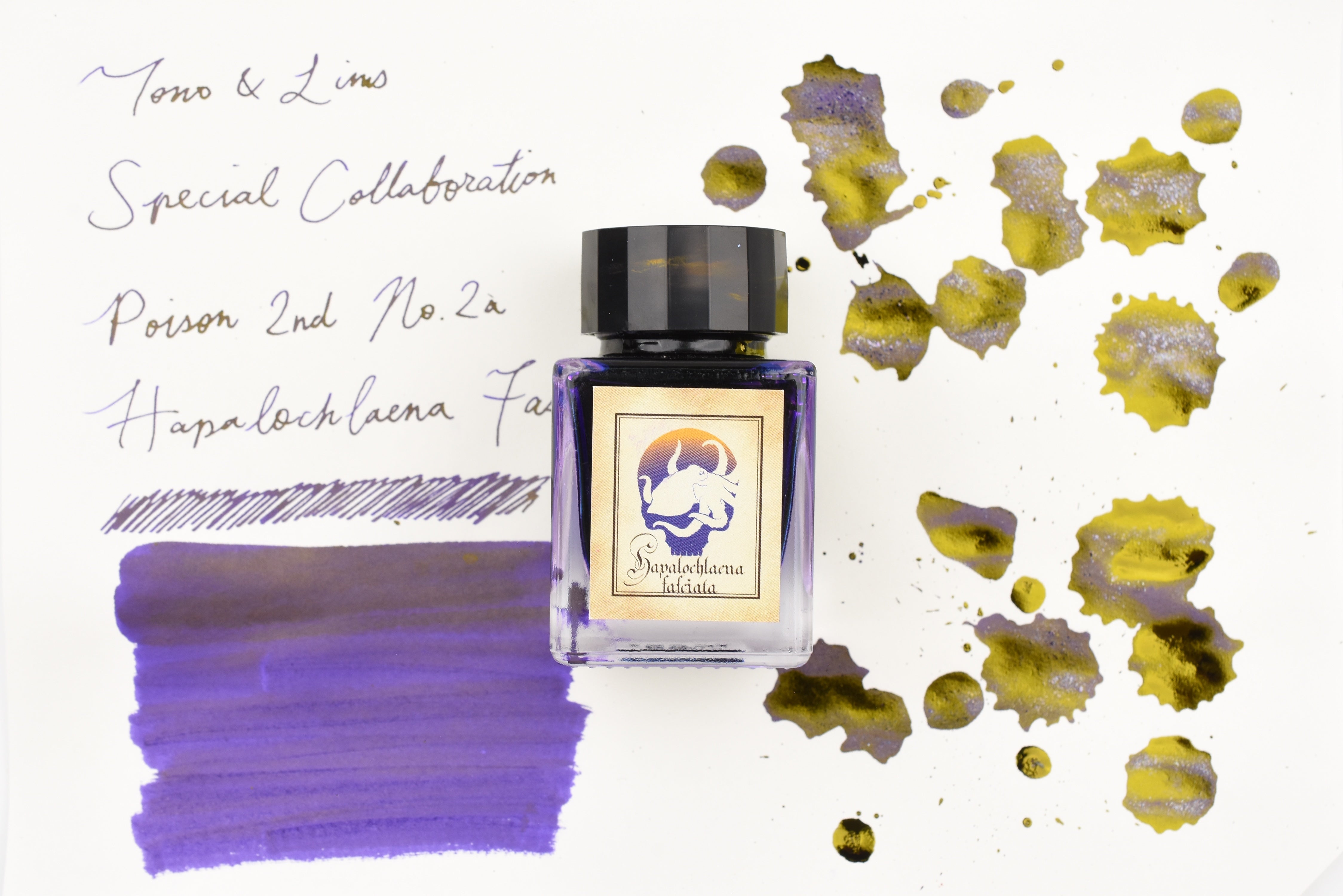 Tono & Lims Glass Pen Ink Bottle - Special Collaboration - Poison 2nd No.2a Hapalochlaena Fasciata - 30ml