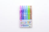 Pentel Touch Brush Sign Pen - Set of 6