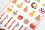 Furukawa Paper Sticker Sheet - Sweets Animal Workshop - Western Sweets