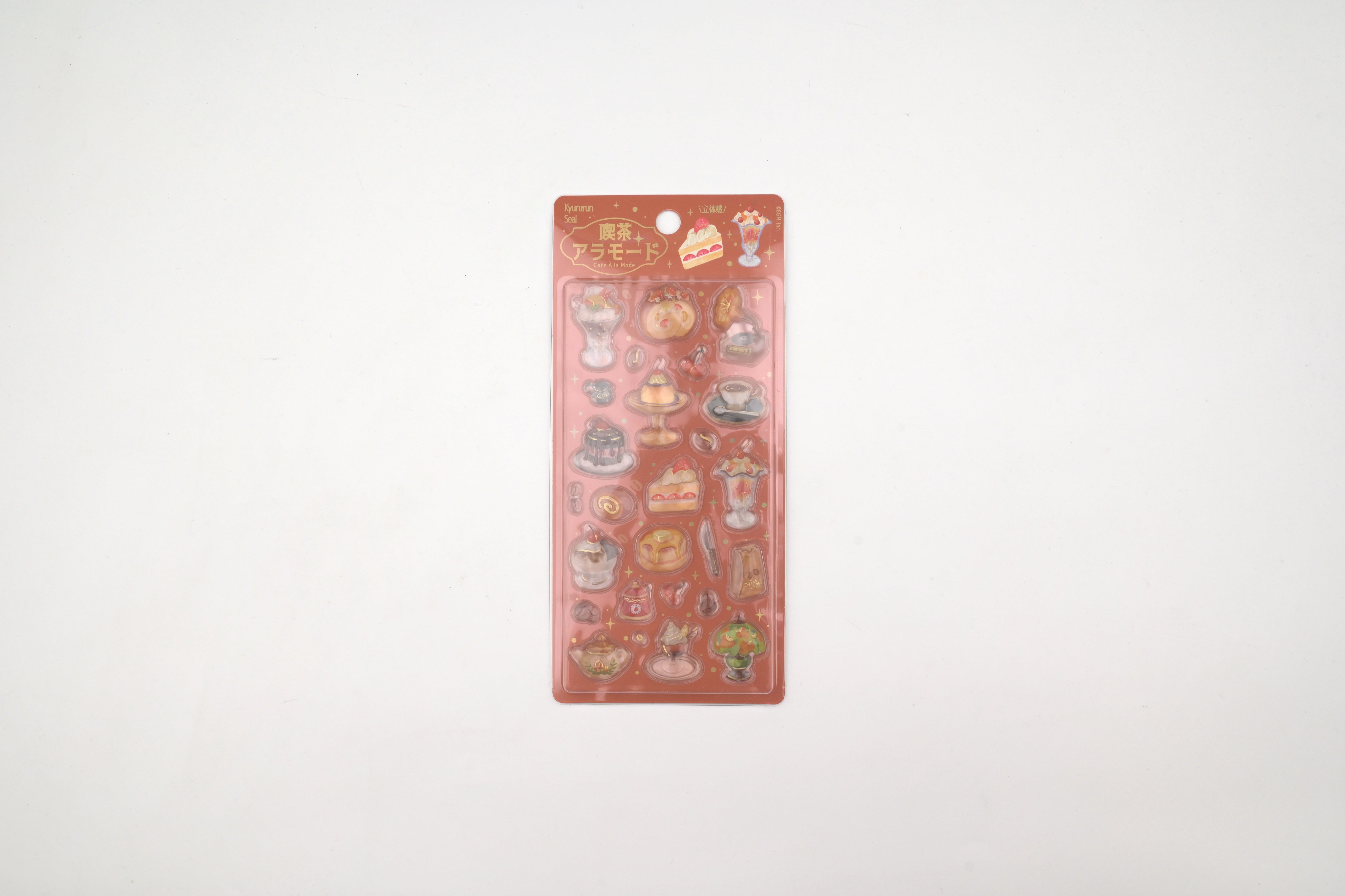 BGM 3D Sticker Sheet - Kyururun - Cafe a la Mode - Brulee