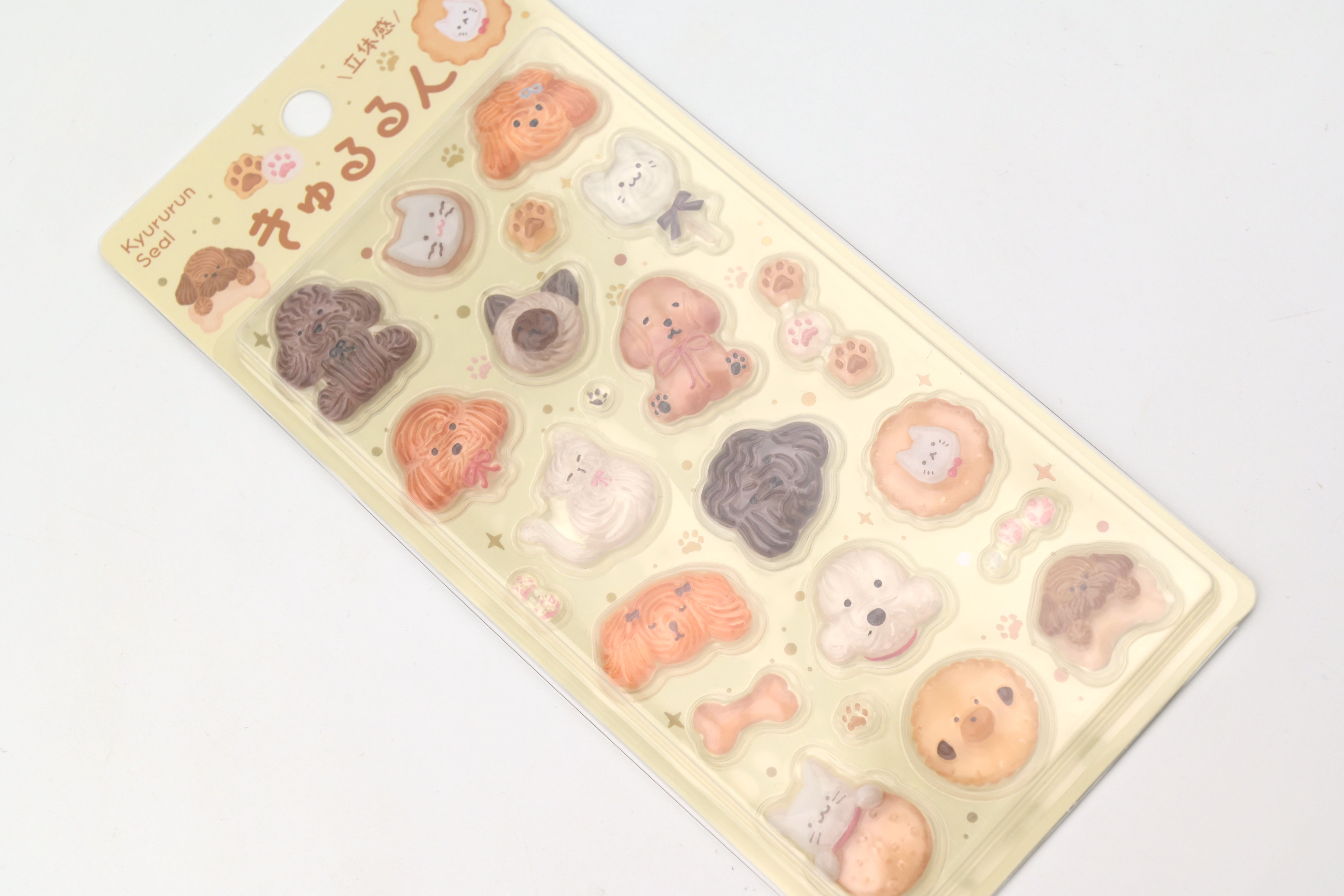BGM 3D Sticker Sheet - Kyururun - Fluffy Animals