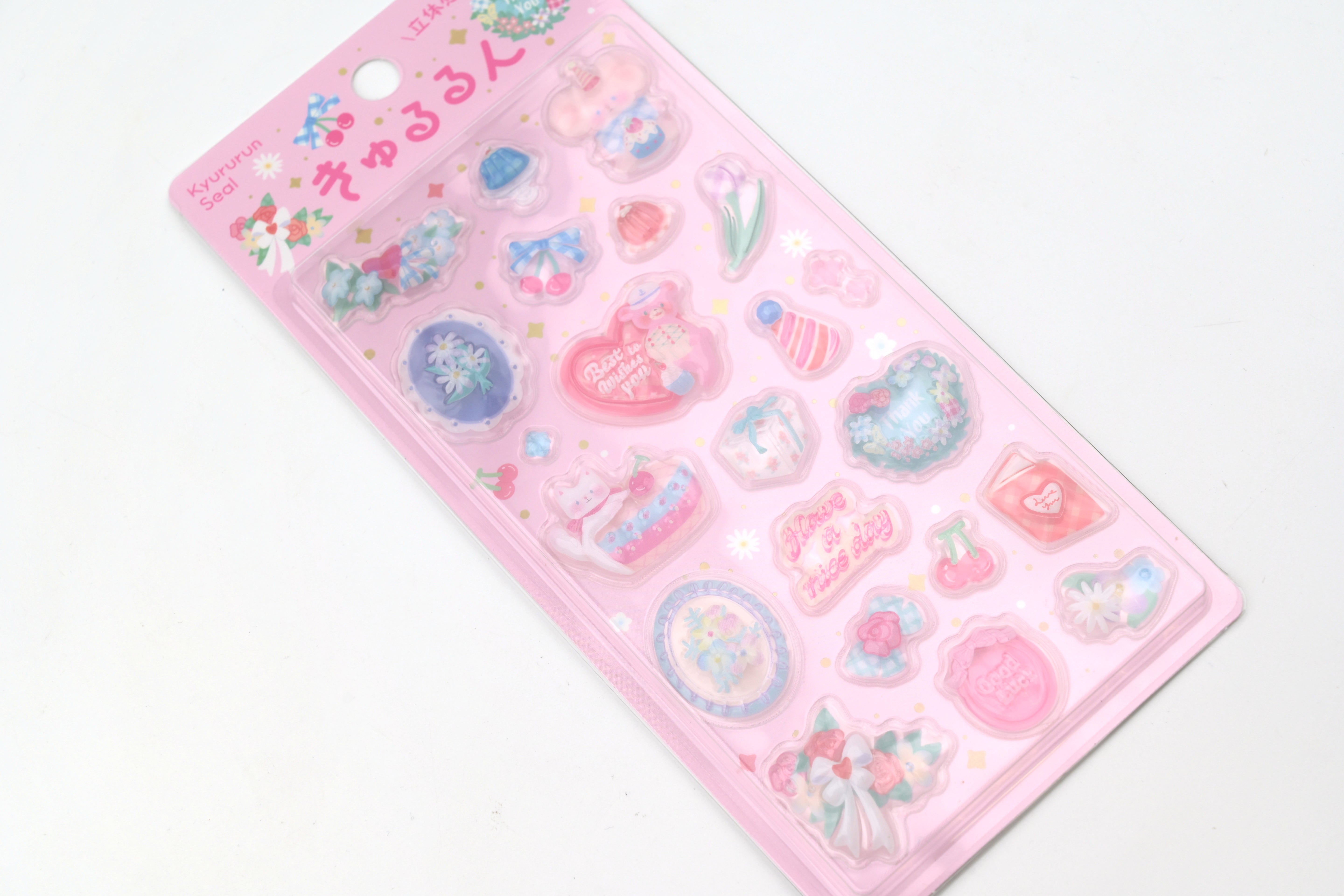 BGM 3D Sticker Sheet - Kyururun - Merci