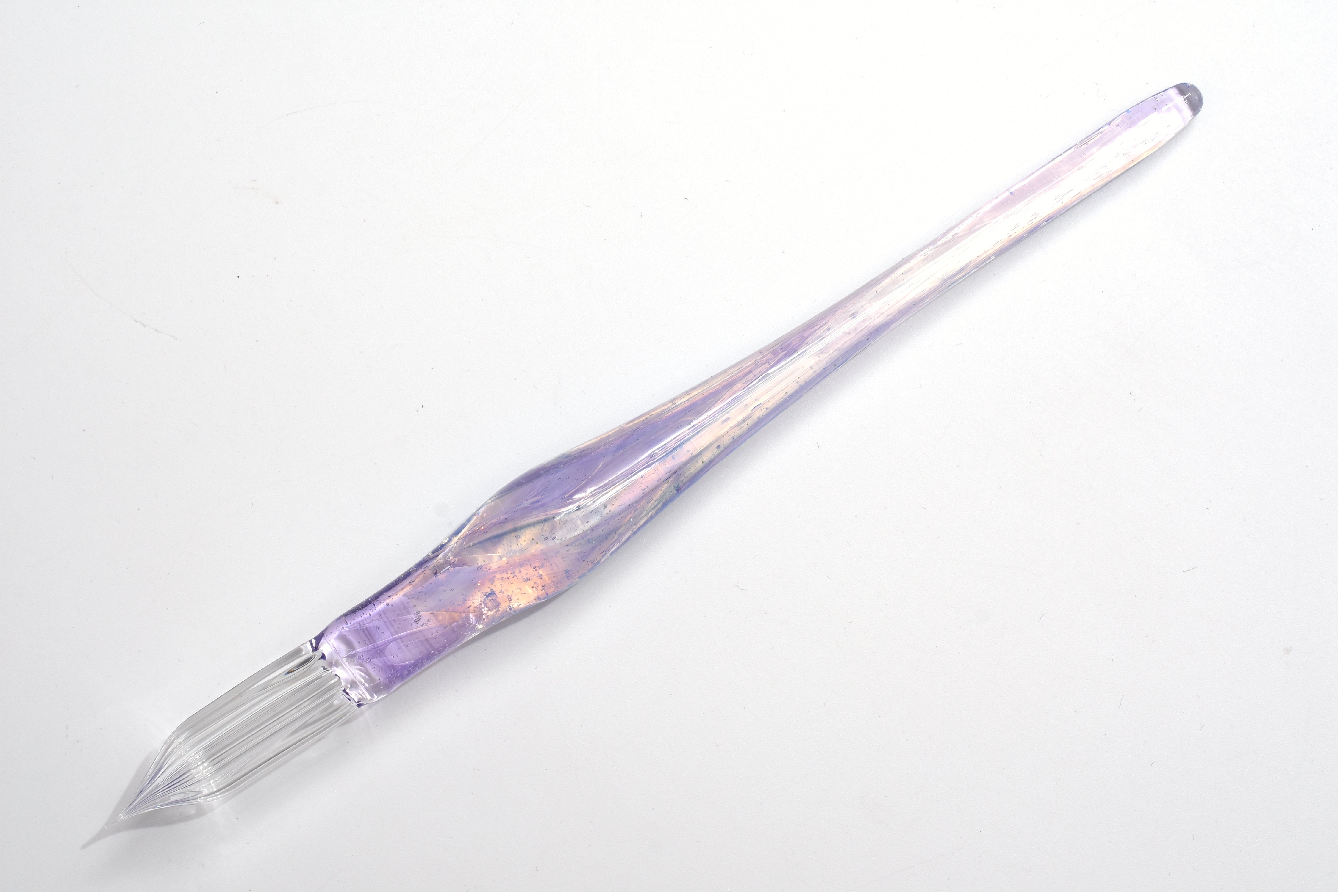 Glass Studio AUN Glass Pen - Marble - Light Purple