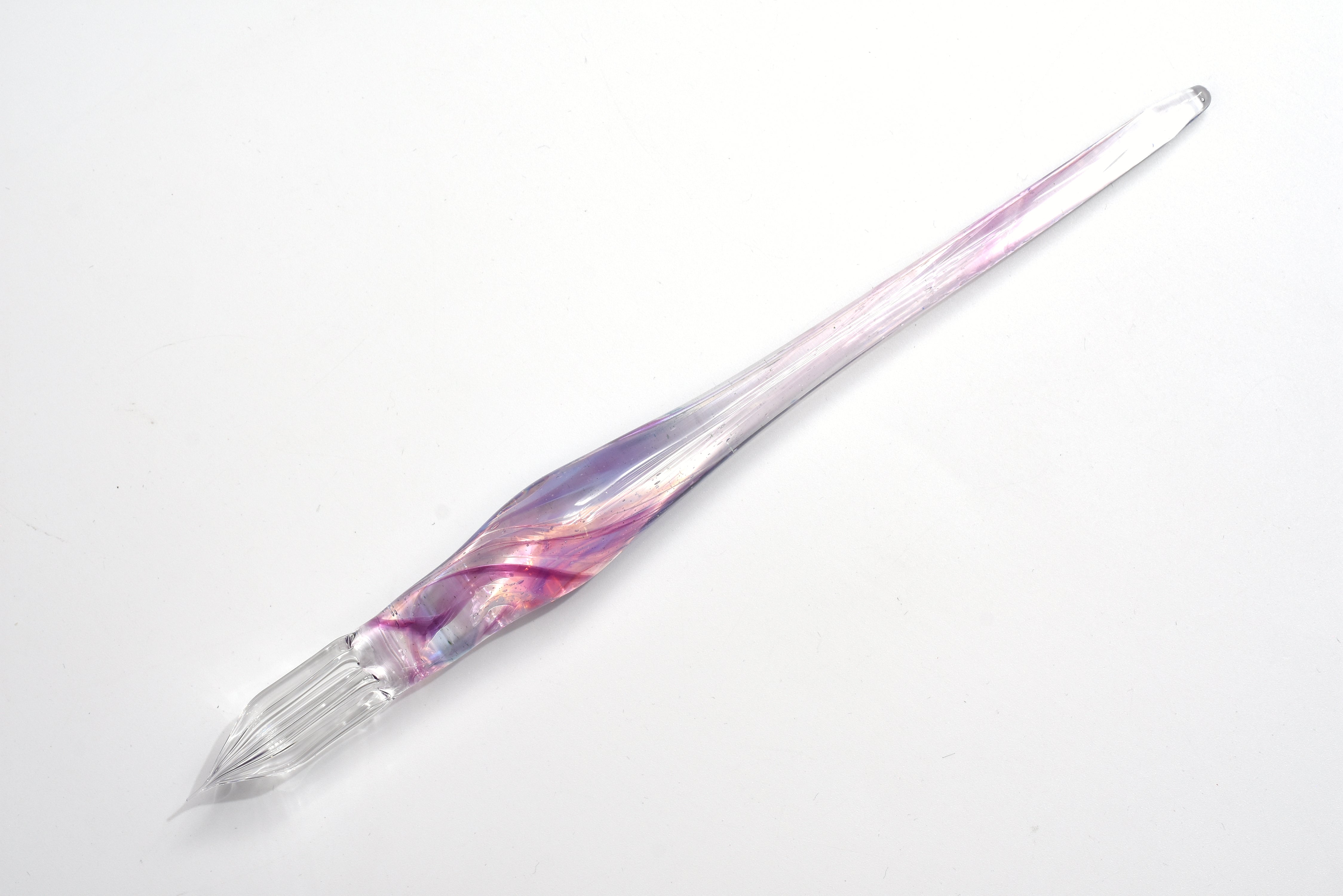 Glass Studio AUN Glass Pen - Marble - Gold Purple
