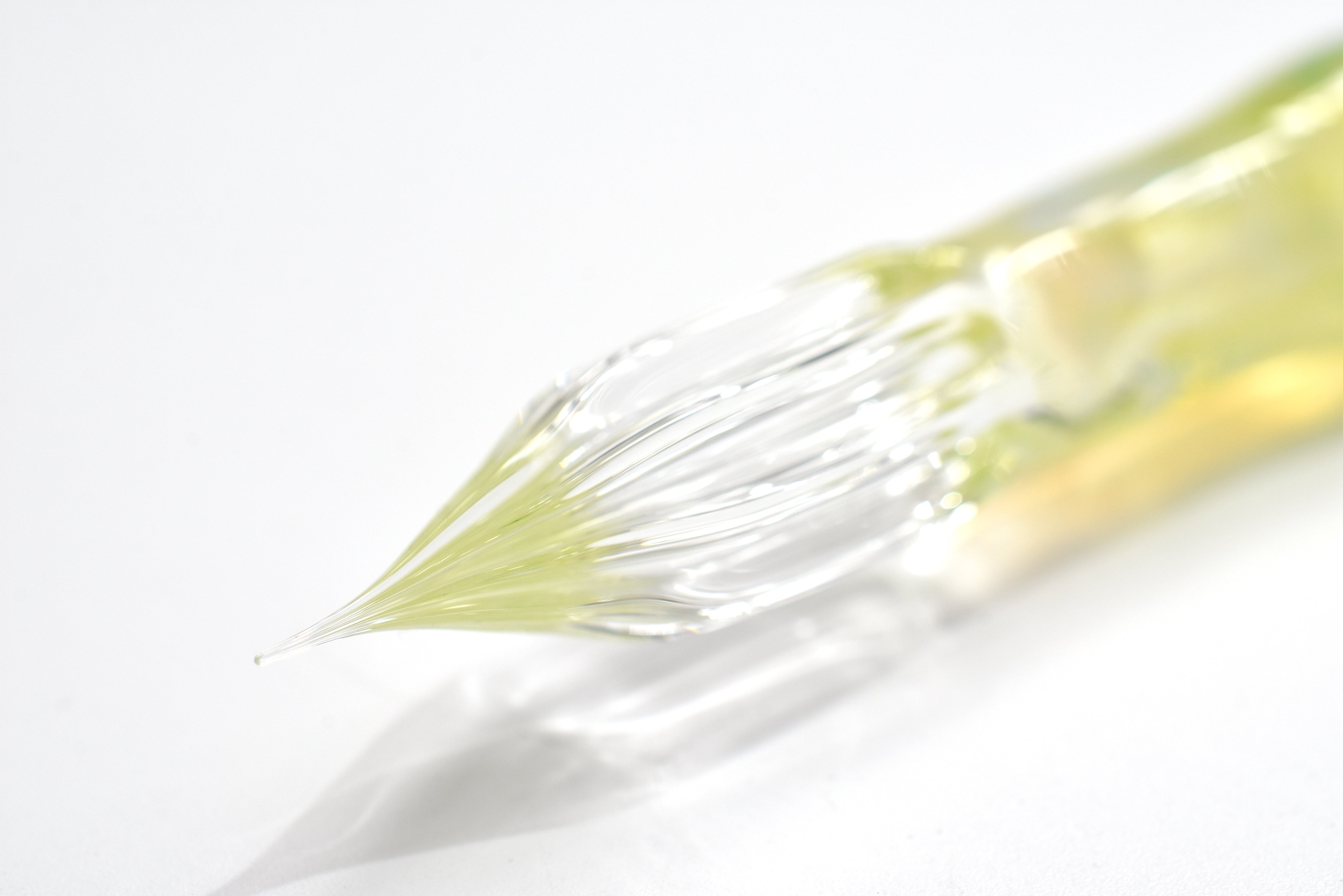Glass Studio AUN Glass Pen - Marble - Lemon Drop – Yoseka Stationery