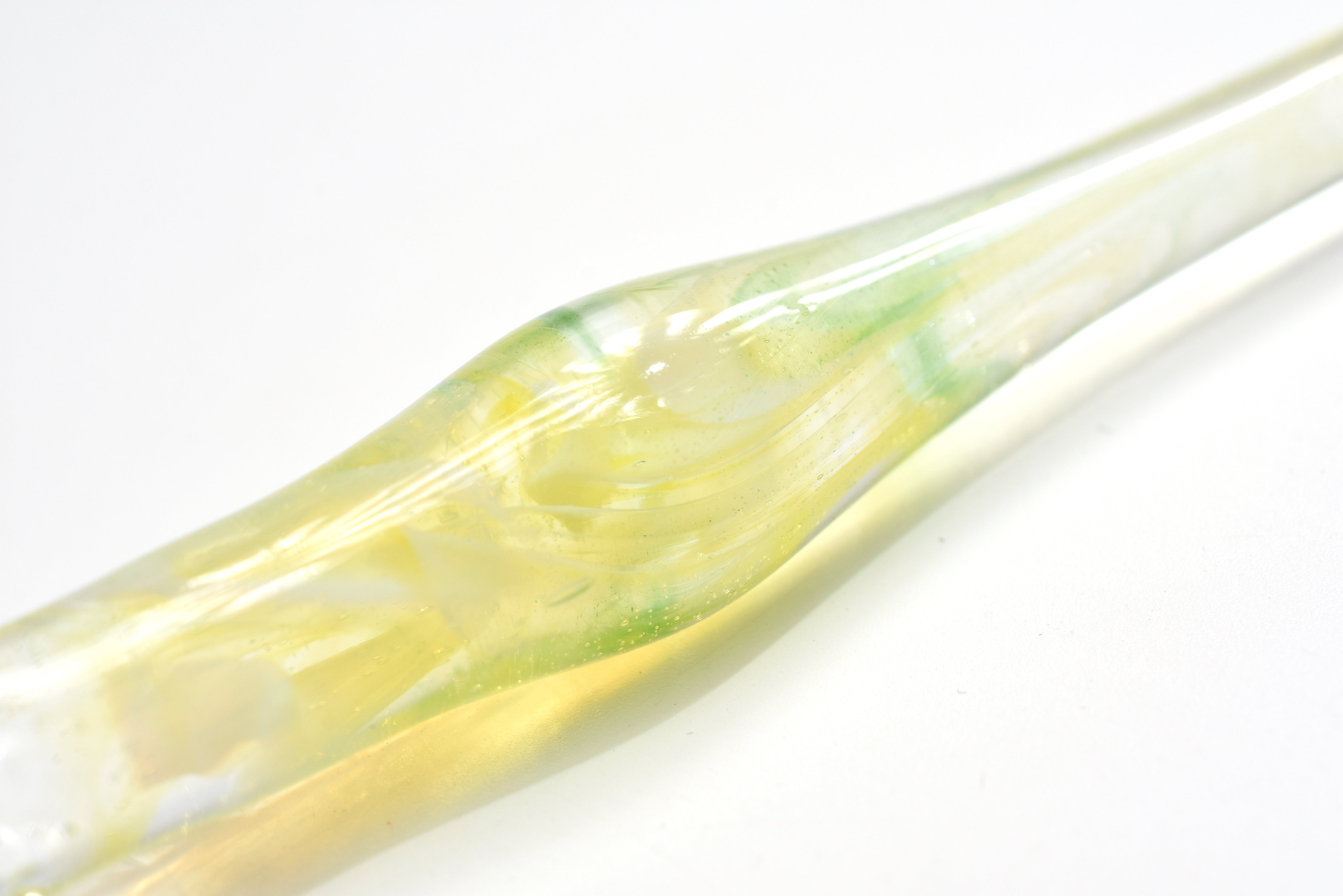 Glass Studio AUN Glass Pen - Marble - Lemon Drop – Yoseka Stationery
