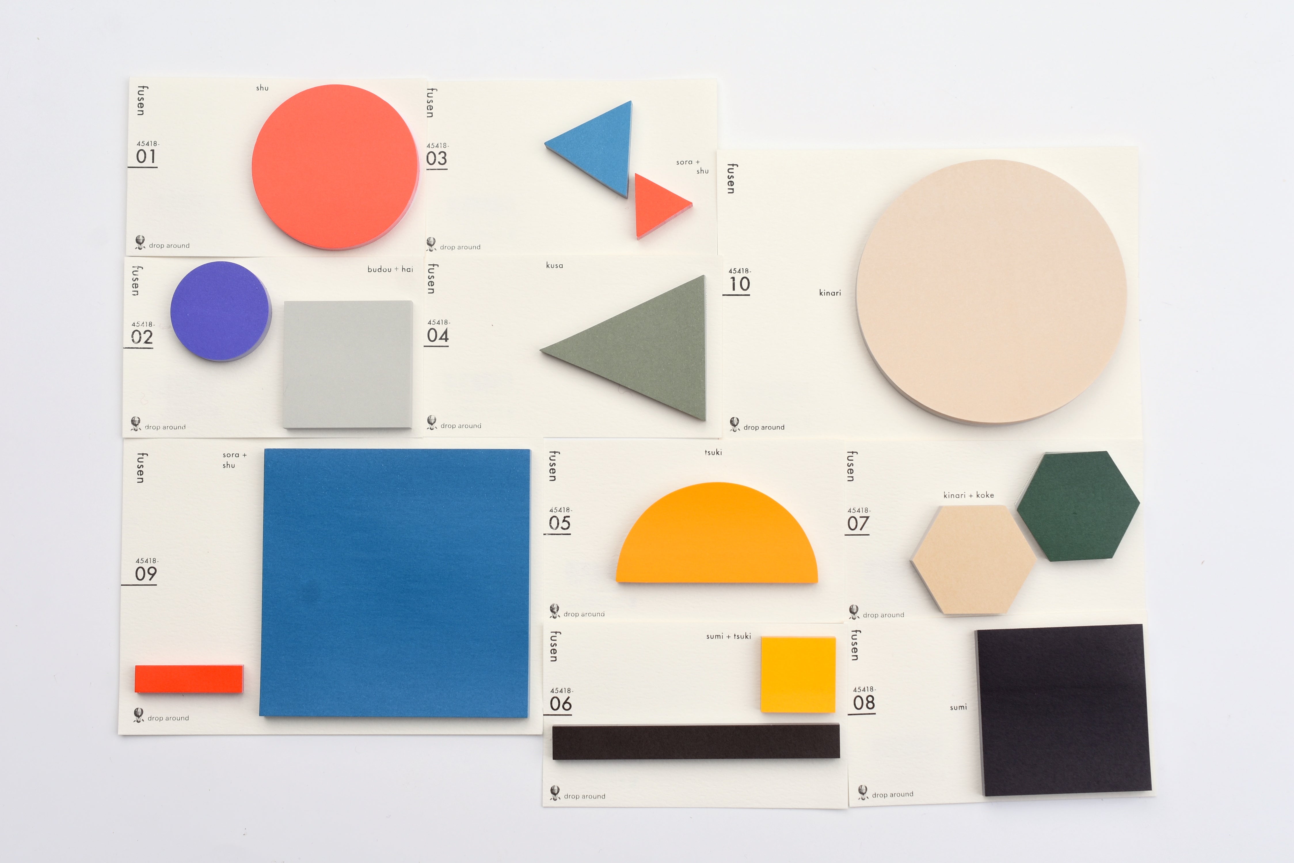 Classiky - Drop Around Geometric Sticky Notes – Yoseka Stationery