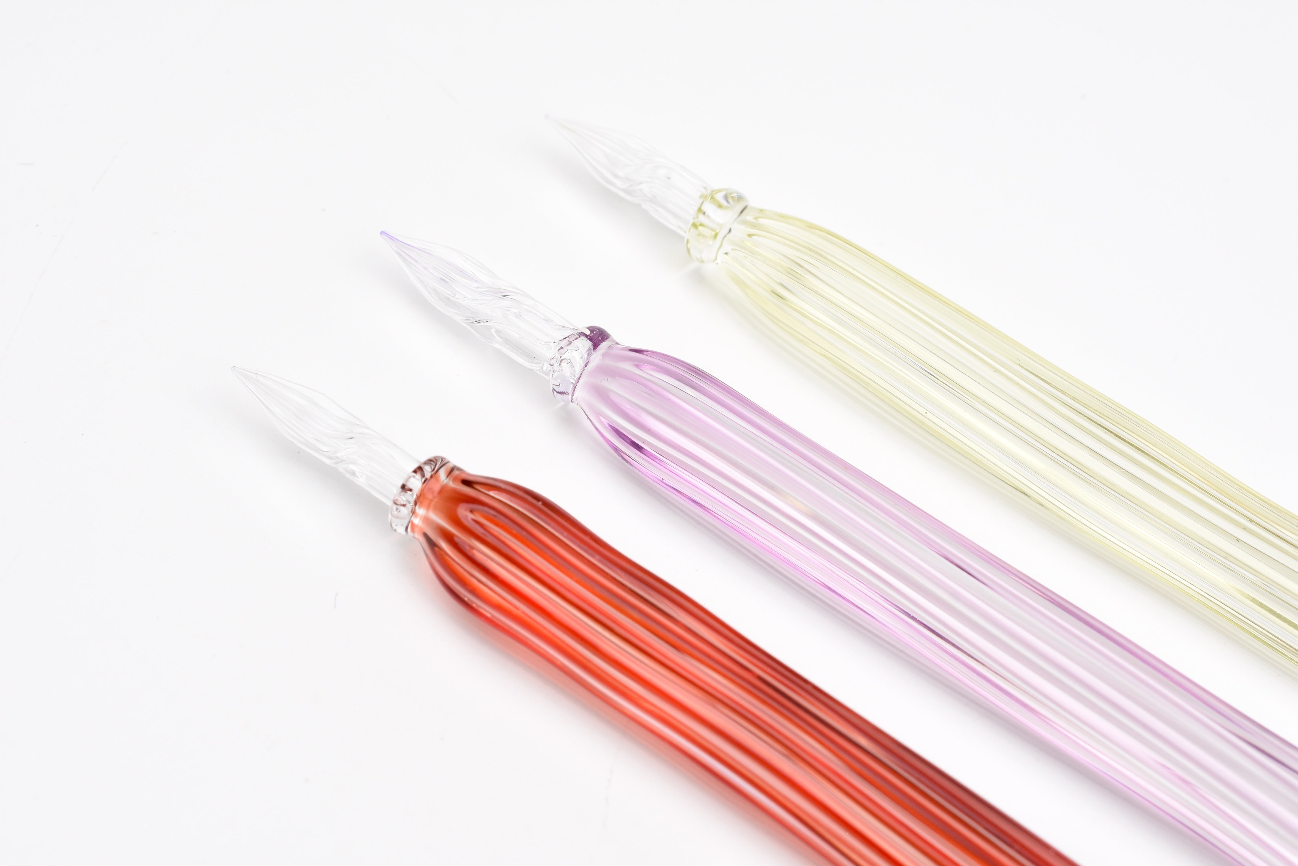 HASE Glass Studio Glass Pen - Stripes – Yoseka Stationery