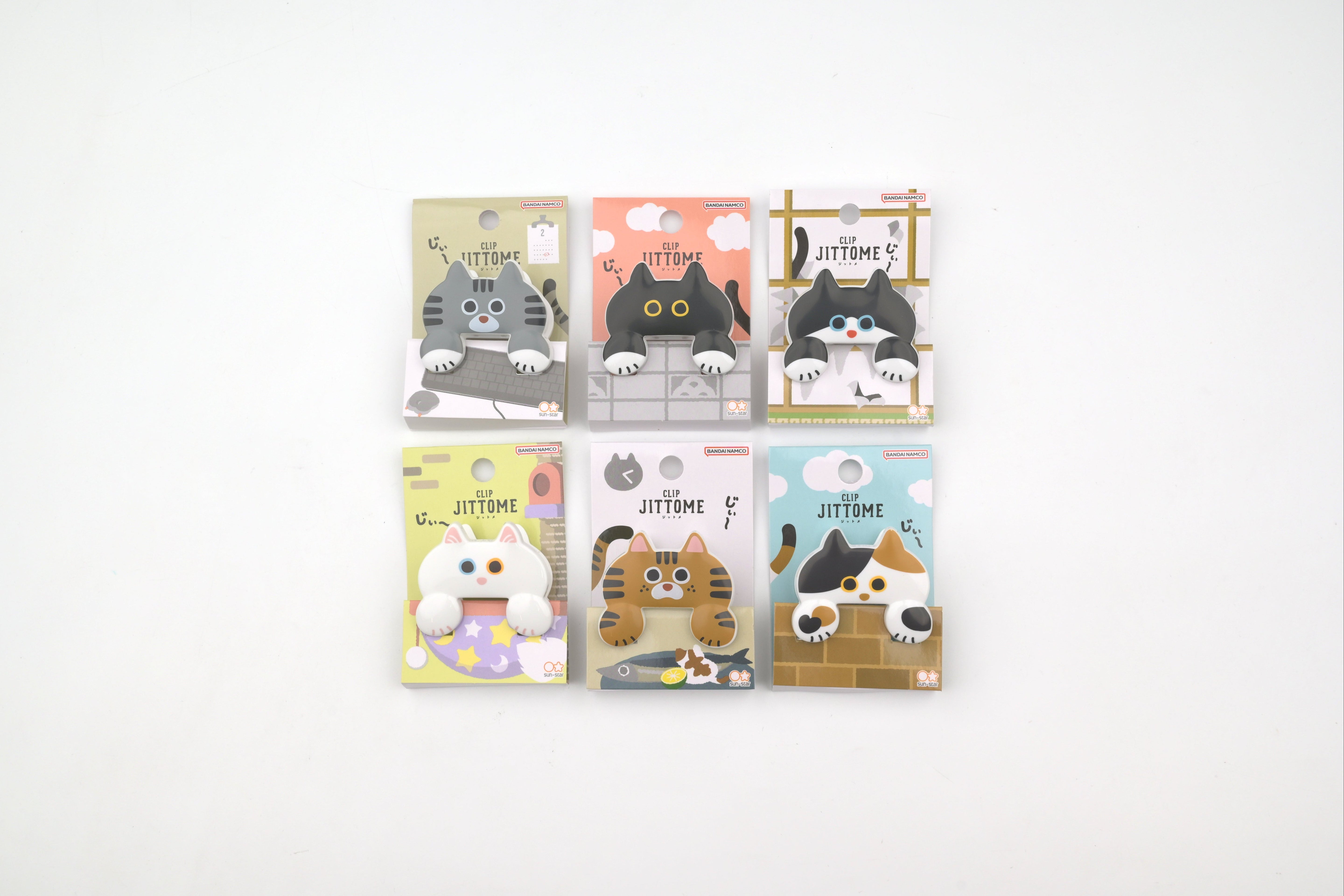 Sun-Star Jittome Die-Cut Clip - Cat