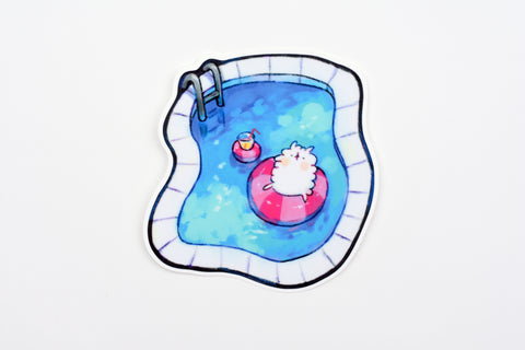 LAZI SOOZ Pool Alpaca Sticker