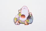 LAZI SOOZ Cat Couch Sticker