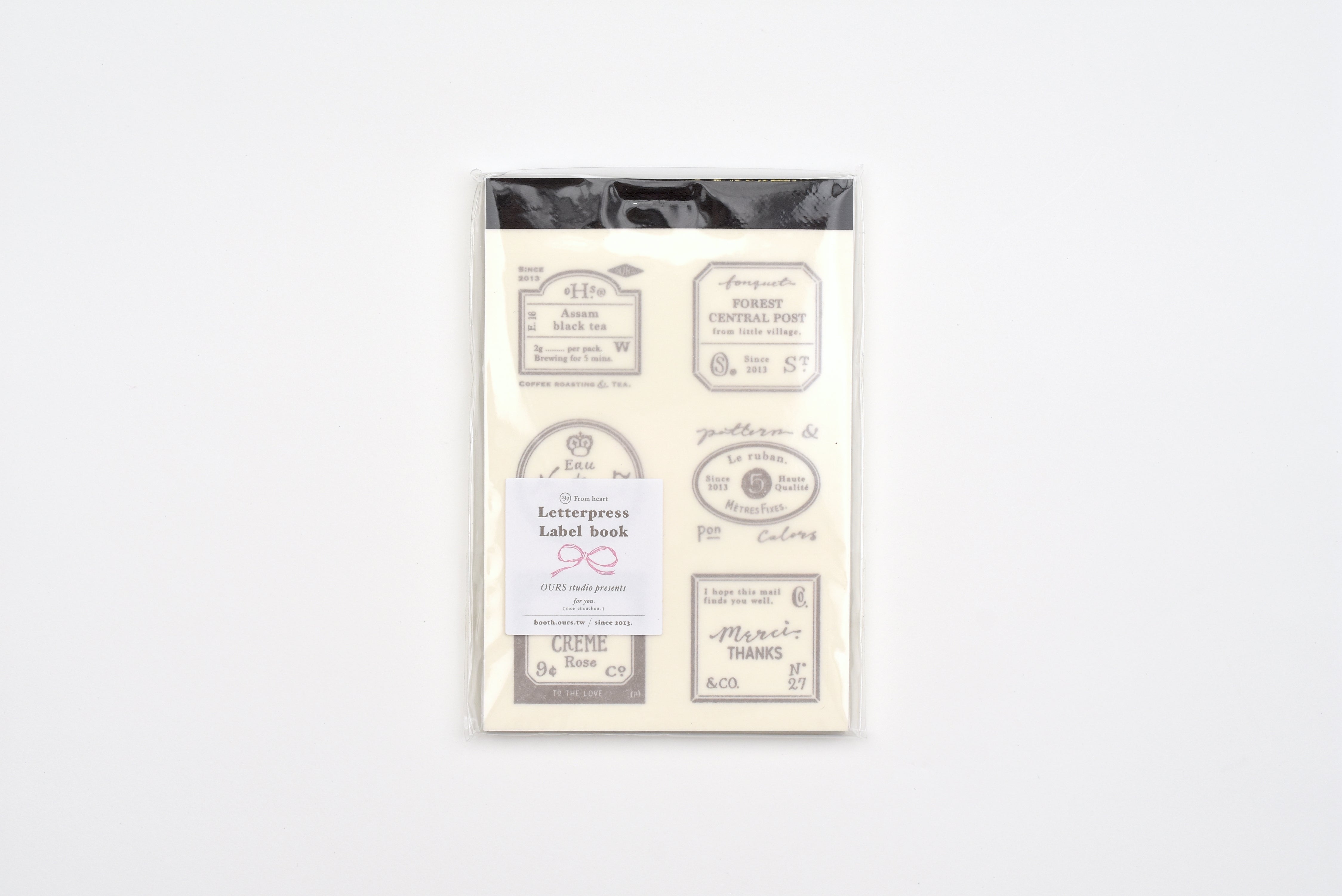 OURS x Hank - Grocery Labels Letterpress Book