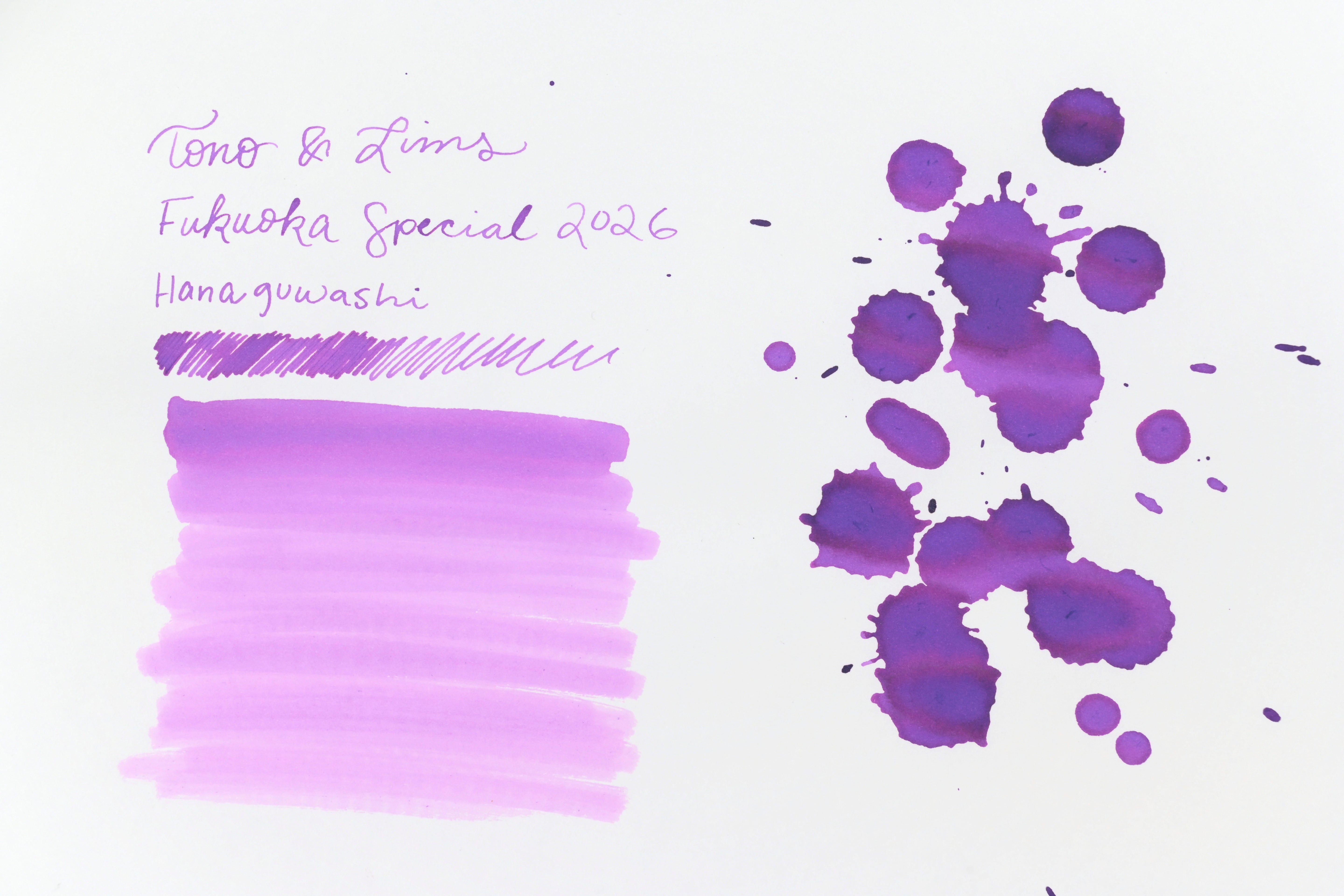 Tono & Lims Ink Bottle - Fukuoka Special 2026 - はなぐわし (Hanaguwashi) - 30ml