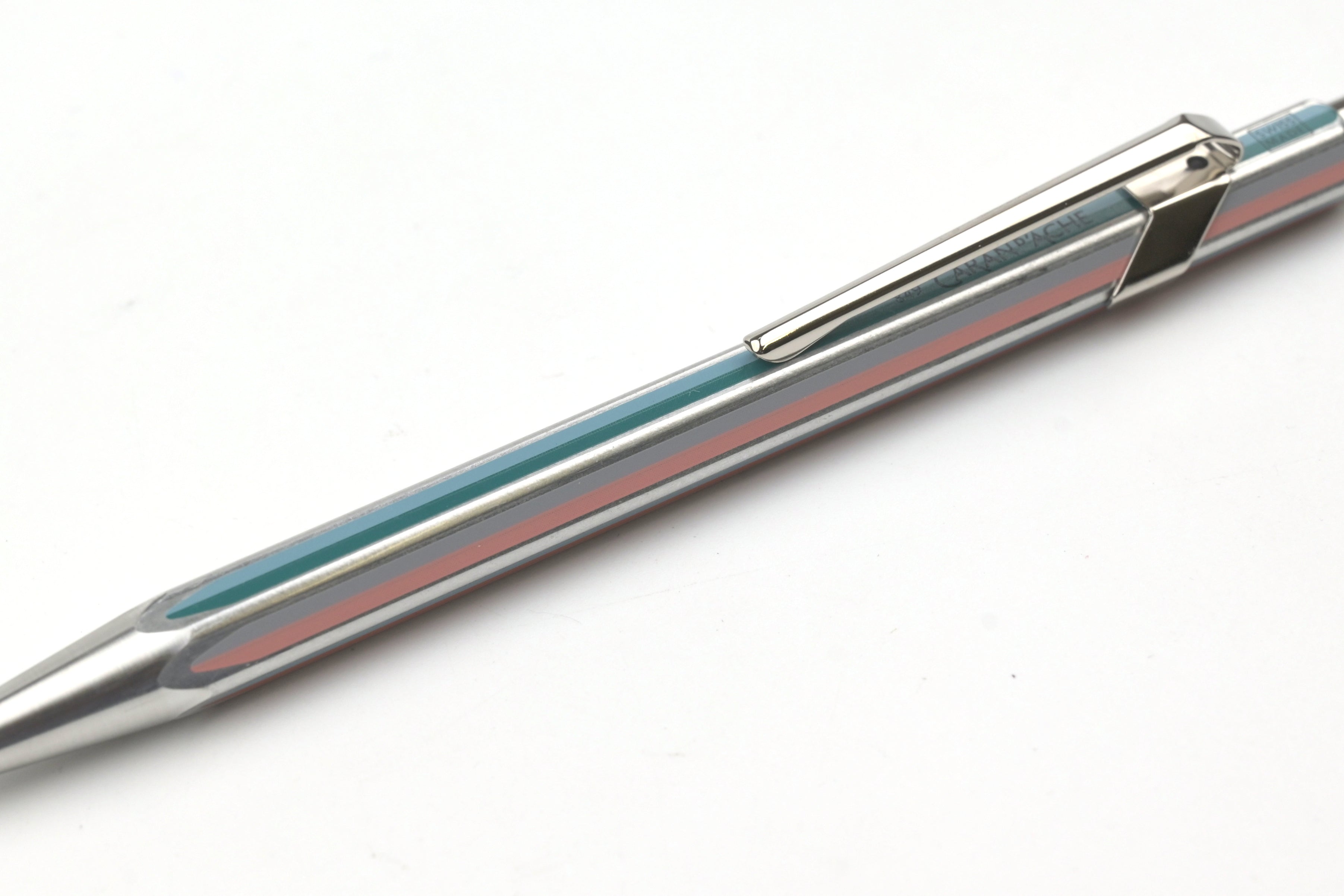 SUPER WRITING ボールペン シルバー〈19〉 Caran d'Ache x Paul Smith 849 Ballpoint Pen - Silver - 5th Edition