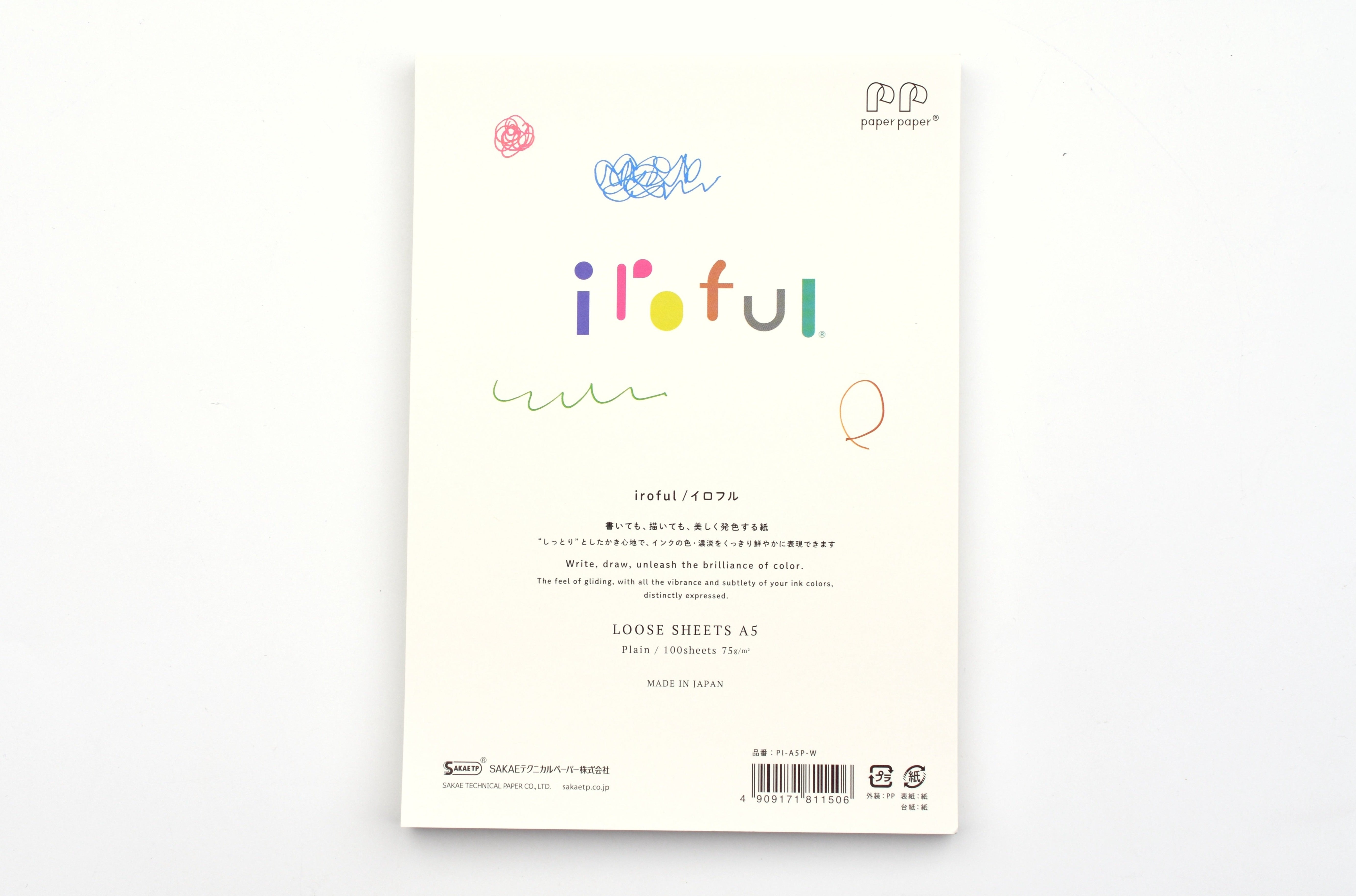 Sakae TP Iroful Loose Leaf Paper - A5 - Plain