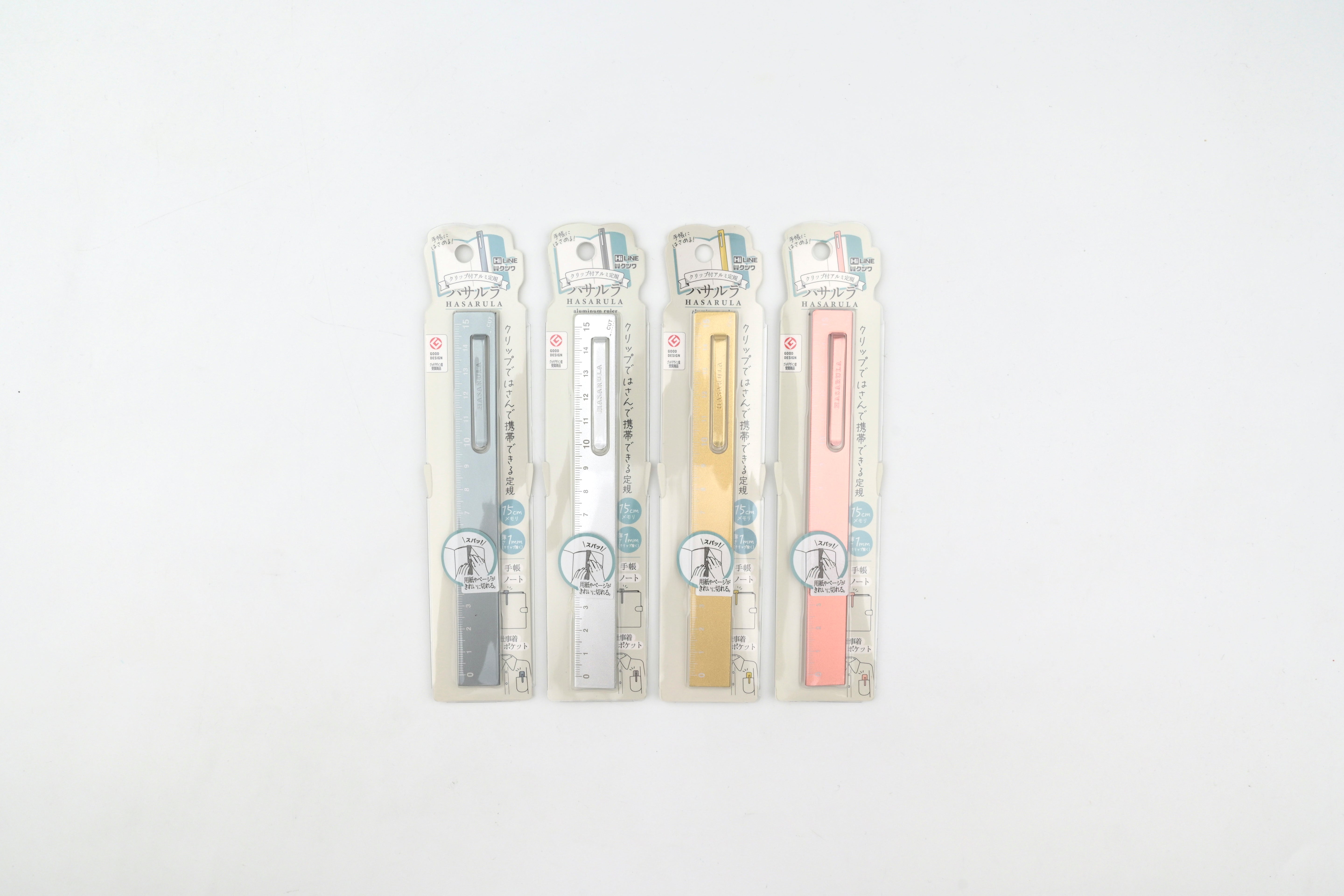 Kutsuwa Hasarula Aluminum Ruler with Clip