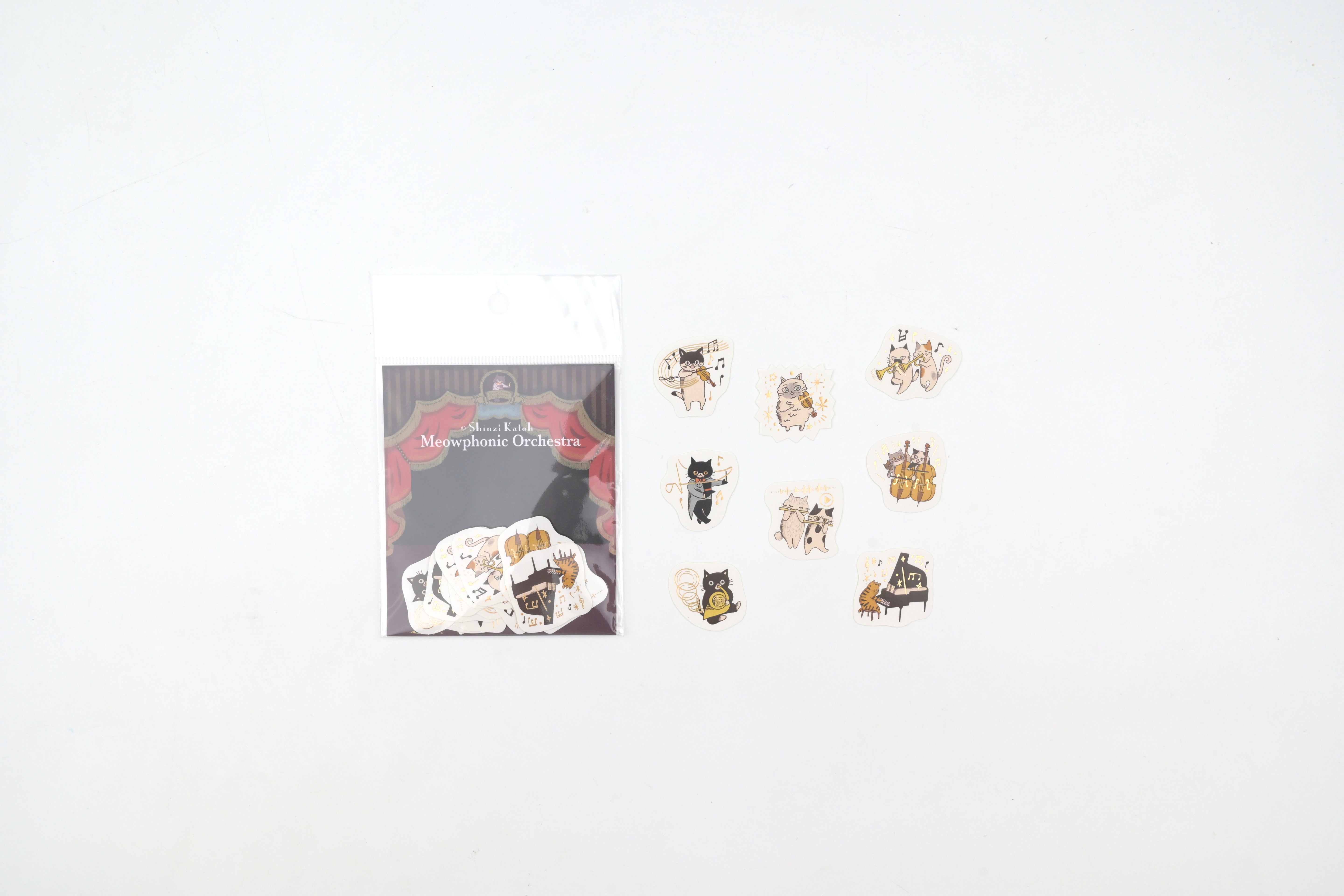 SEAL-DO Gold-Foil Flake Sticker - Meowphonic Orchestra