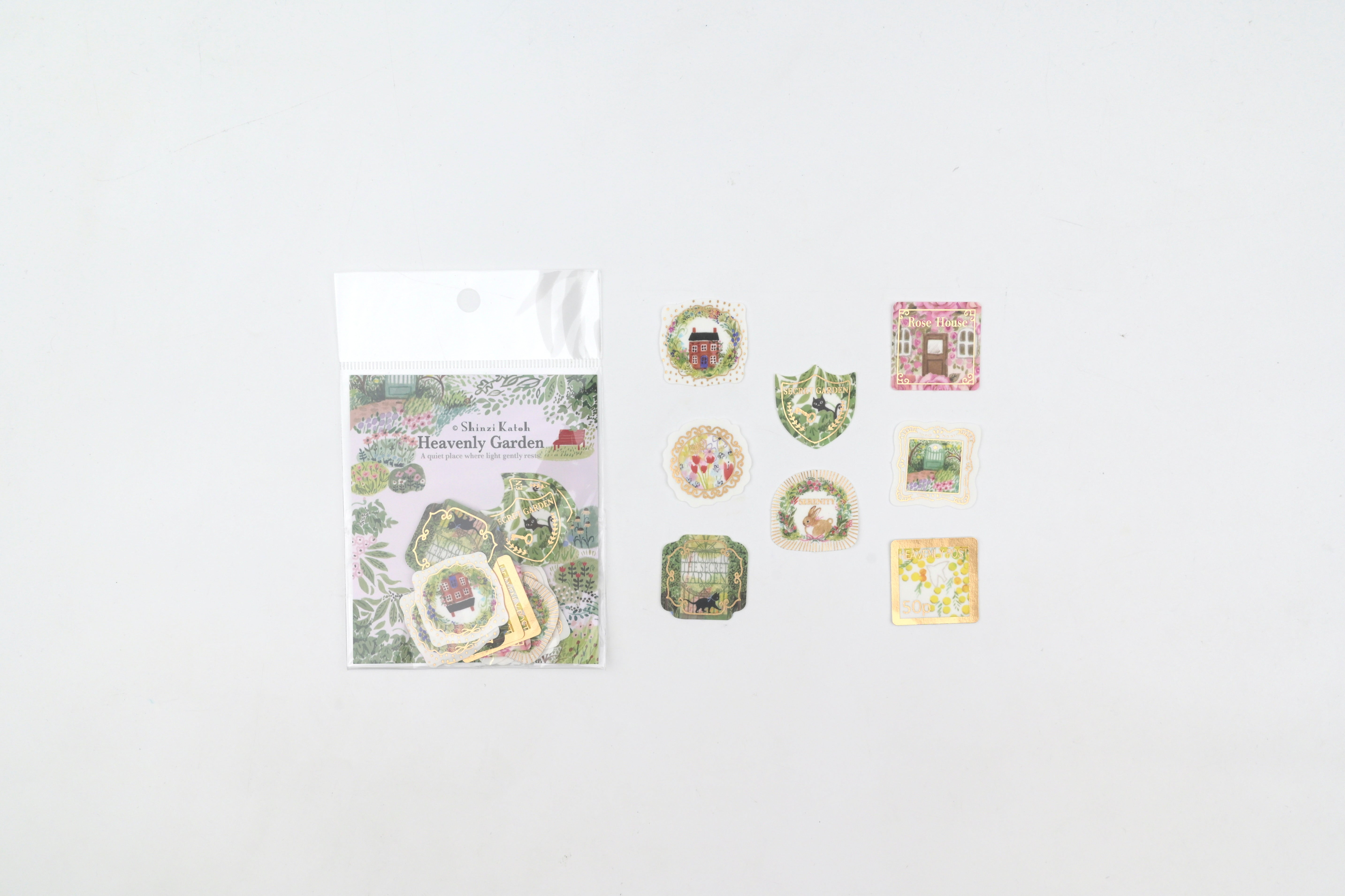 SEAL-DO Gold-Foil Flake Sticker - Heavenly Garden