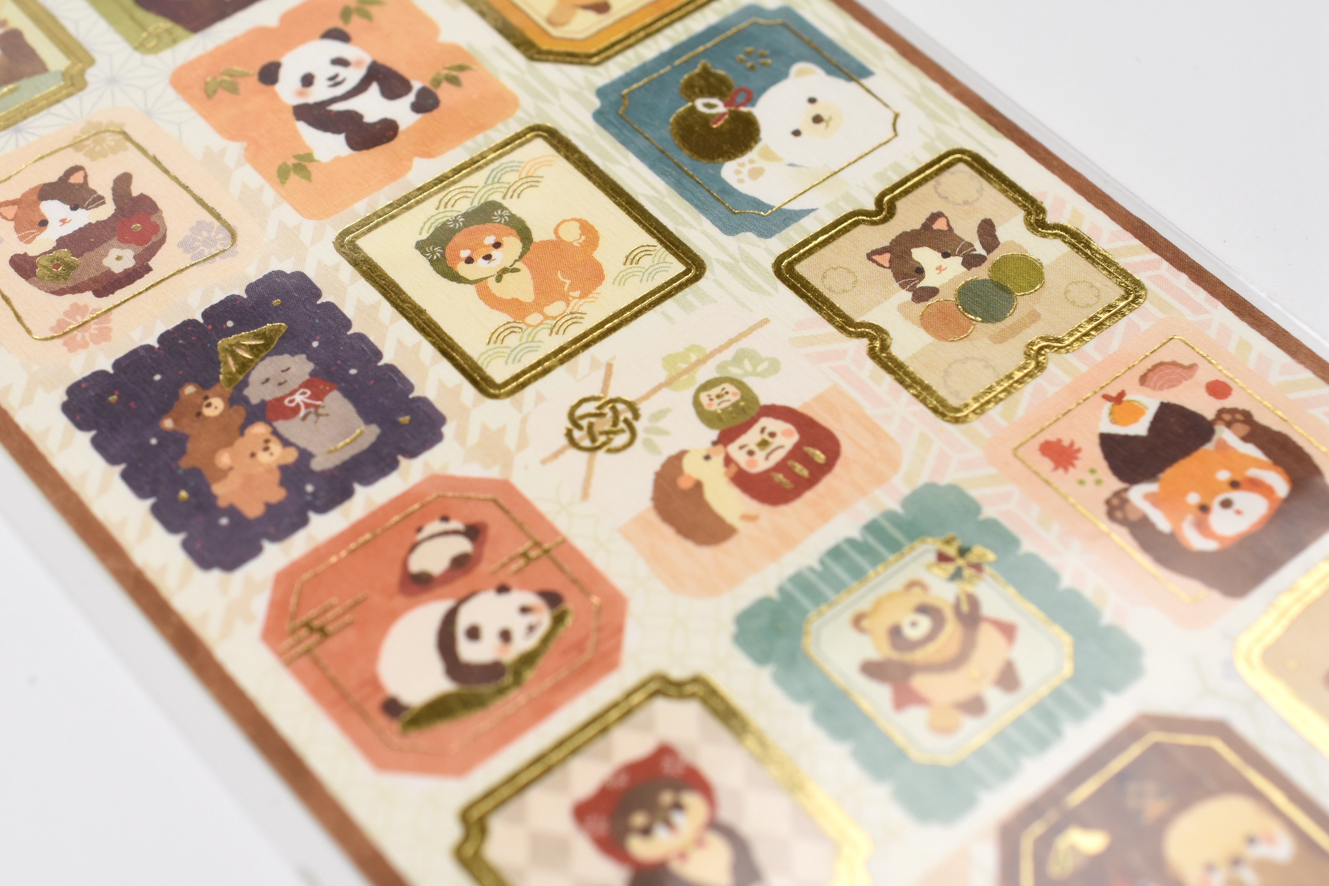 NB - Japanese-style Large Sticker Sheet - Wafu and Animals