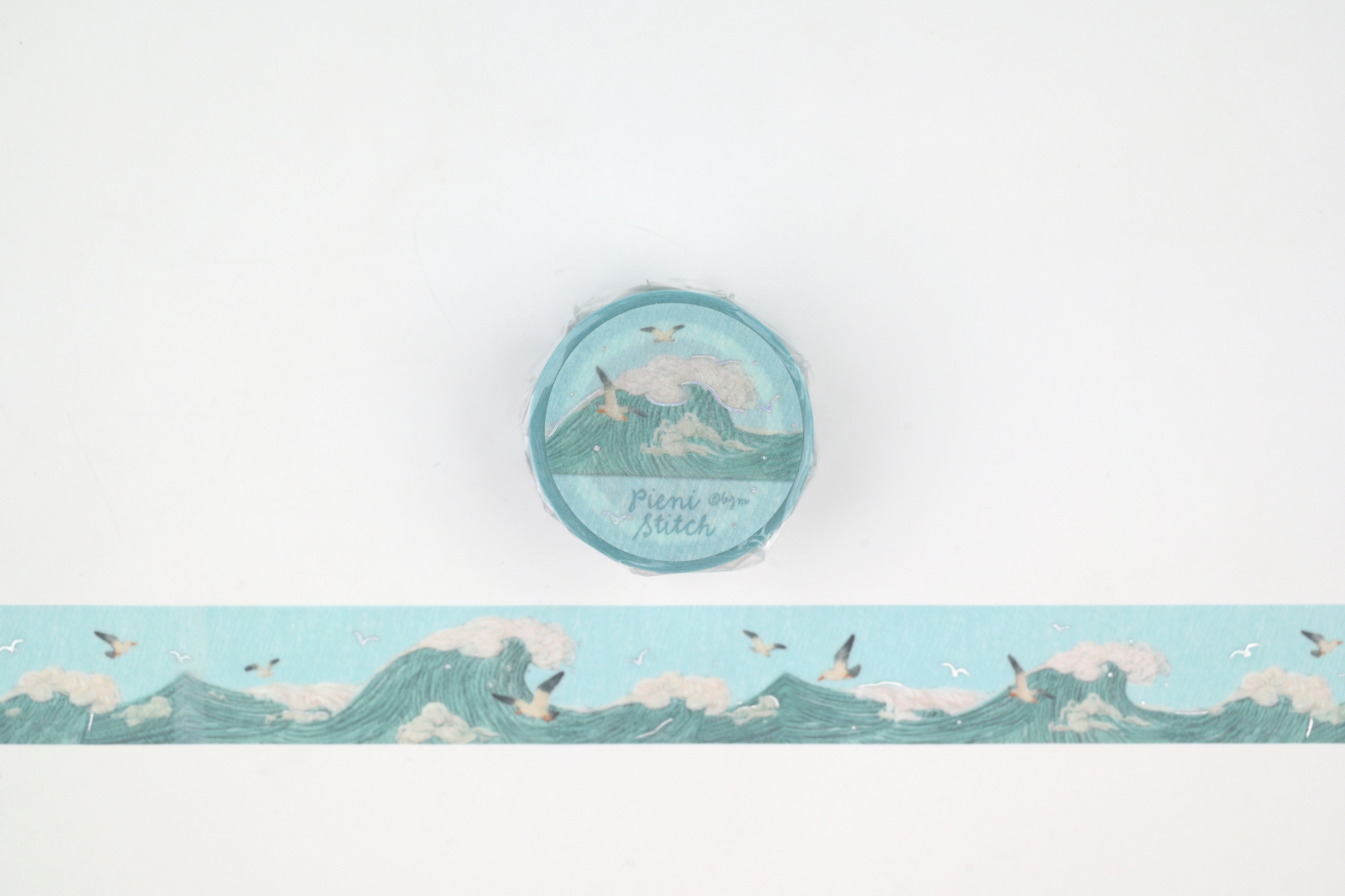 BGM Washi Tape - Foil Stamping - Pieni Stitch - Small Sea