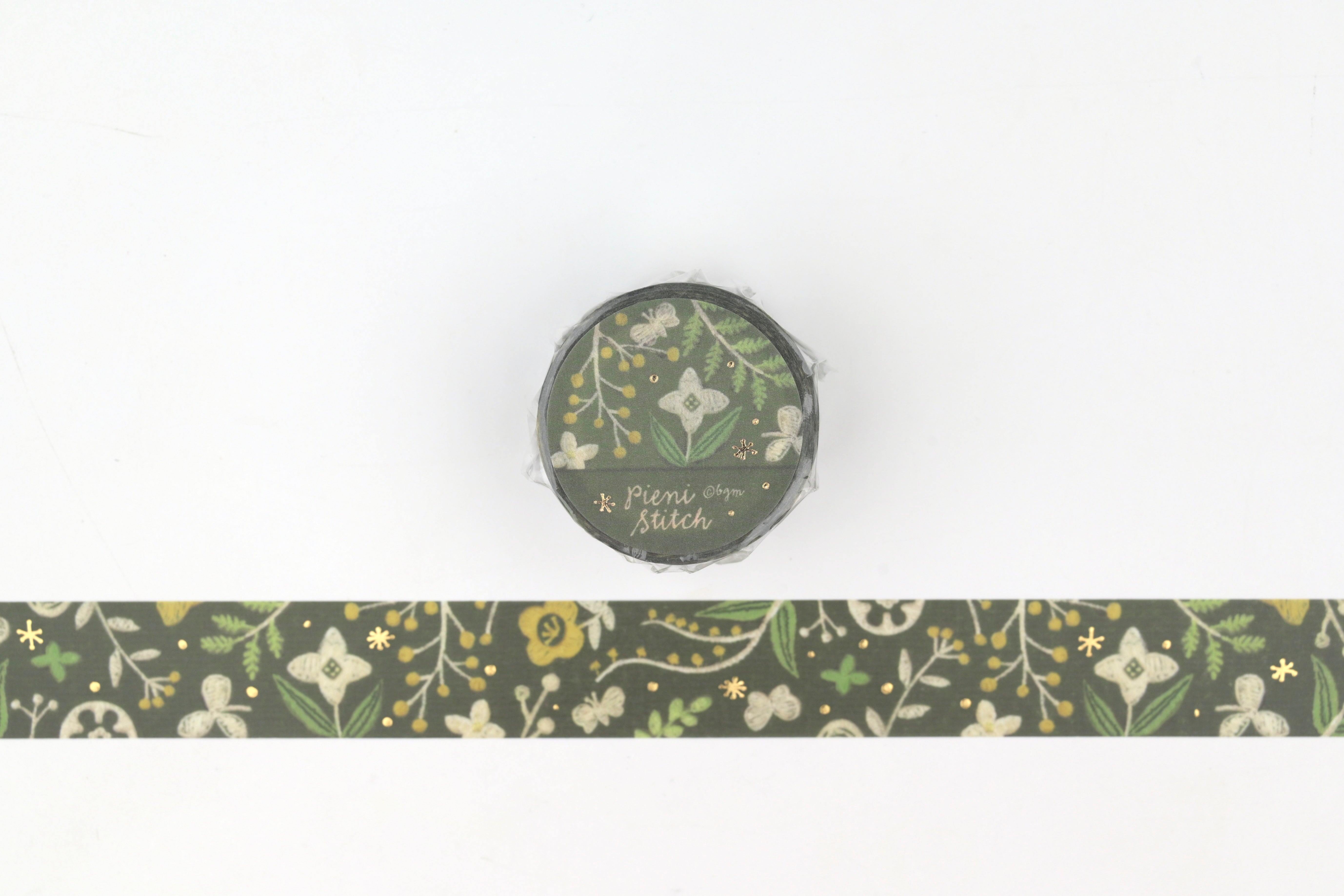 BGM Washi Tape - Foil Stamping - Pieni Stitch - Small Wildflowers