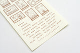 Oeda Letterpress - Sticker Sheet - Stamp