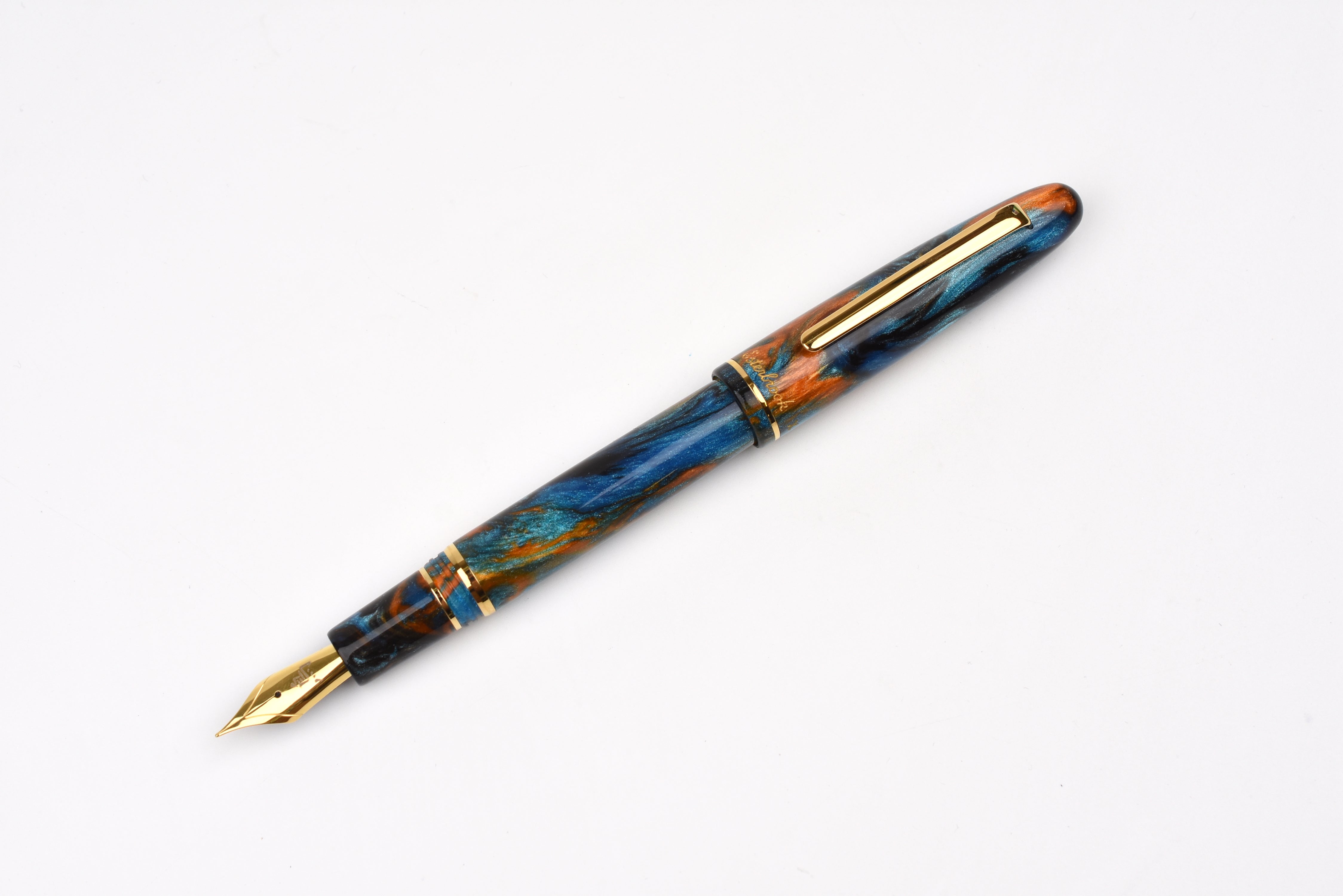 Esterbrook x BUNGUBOX Estie Diamondcast Fountain Pen - Kachofugetsu Collection - Kingfisher - Limited Edition