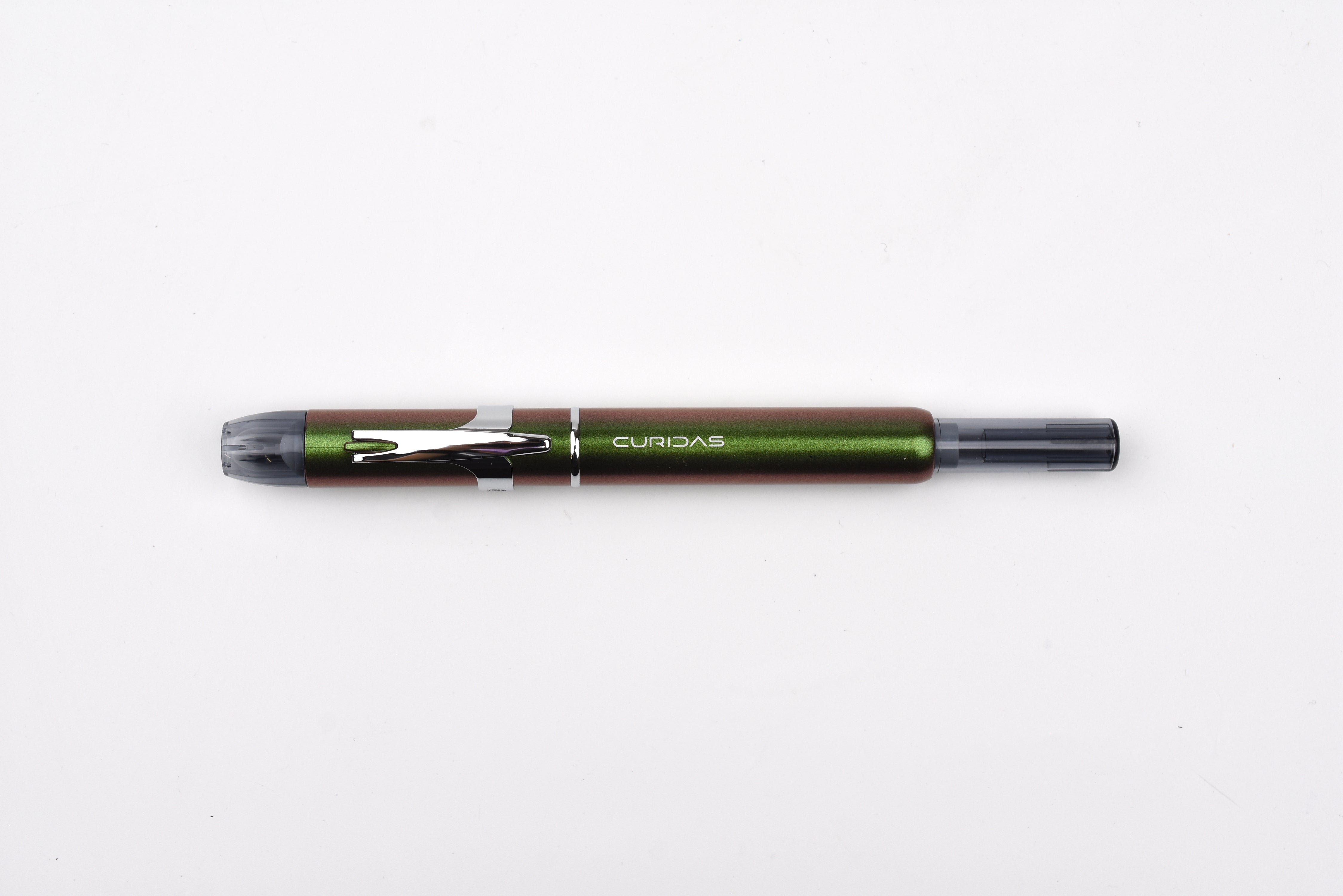 PLATINUM, Fountain Pen - CURIDAS Stone | Limited Edition The Platinum Curidas is a modern retractable fountain pen no cap needed! Just click and write. It combines the smooth ink flow PLATINUM, Fountain Pen - CURIDAS Stone | Limited Edition The Platinum Curidas is a modern retractable fountain pen no cap needed! Just click and write. It combines the smooth ink flow