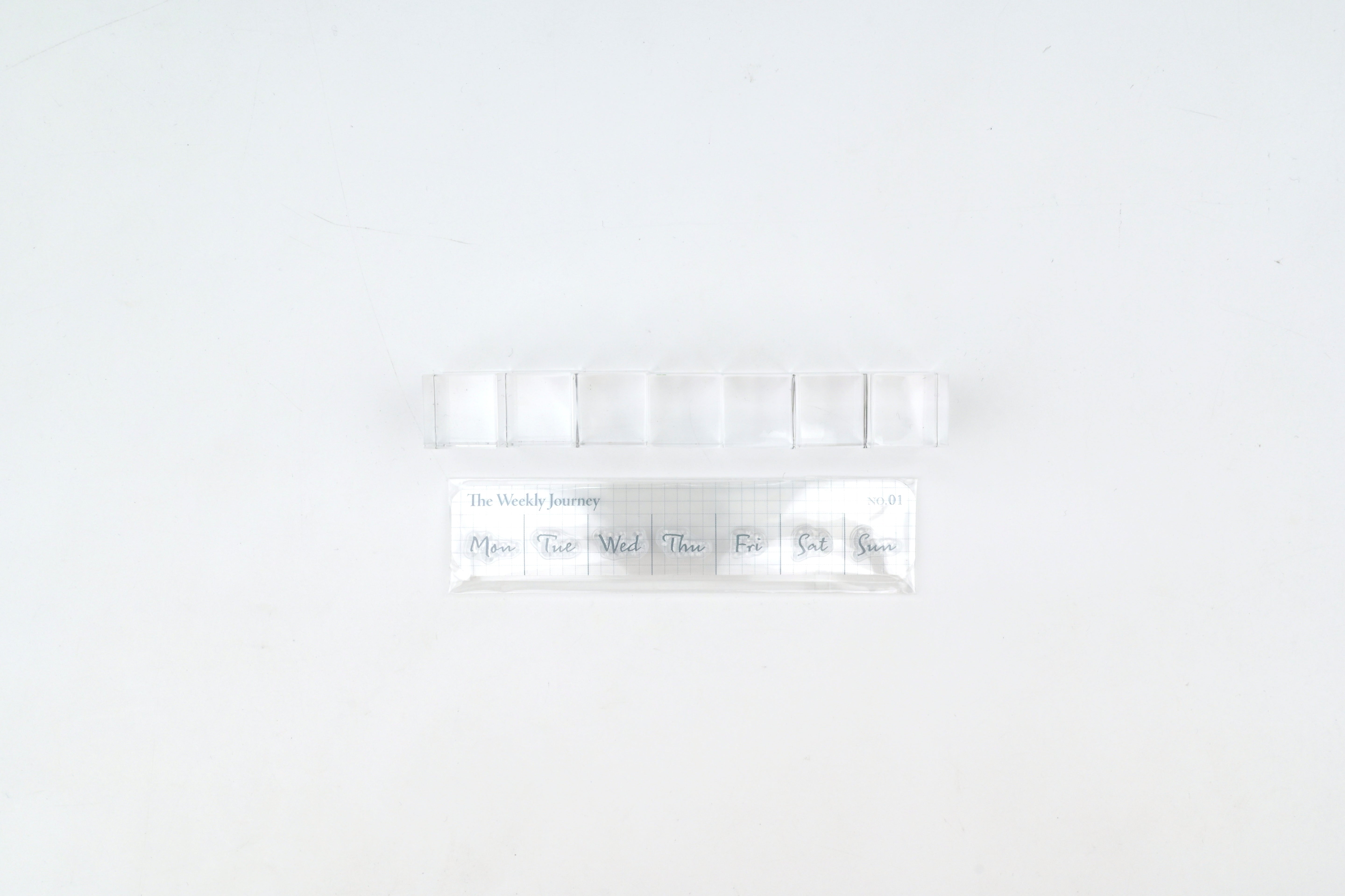 MU Clear Stamp Rectangular Acrylic Set - Weekly