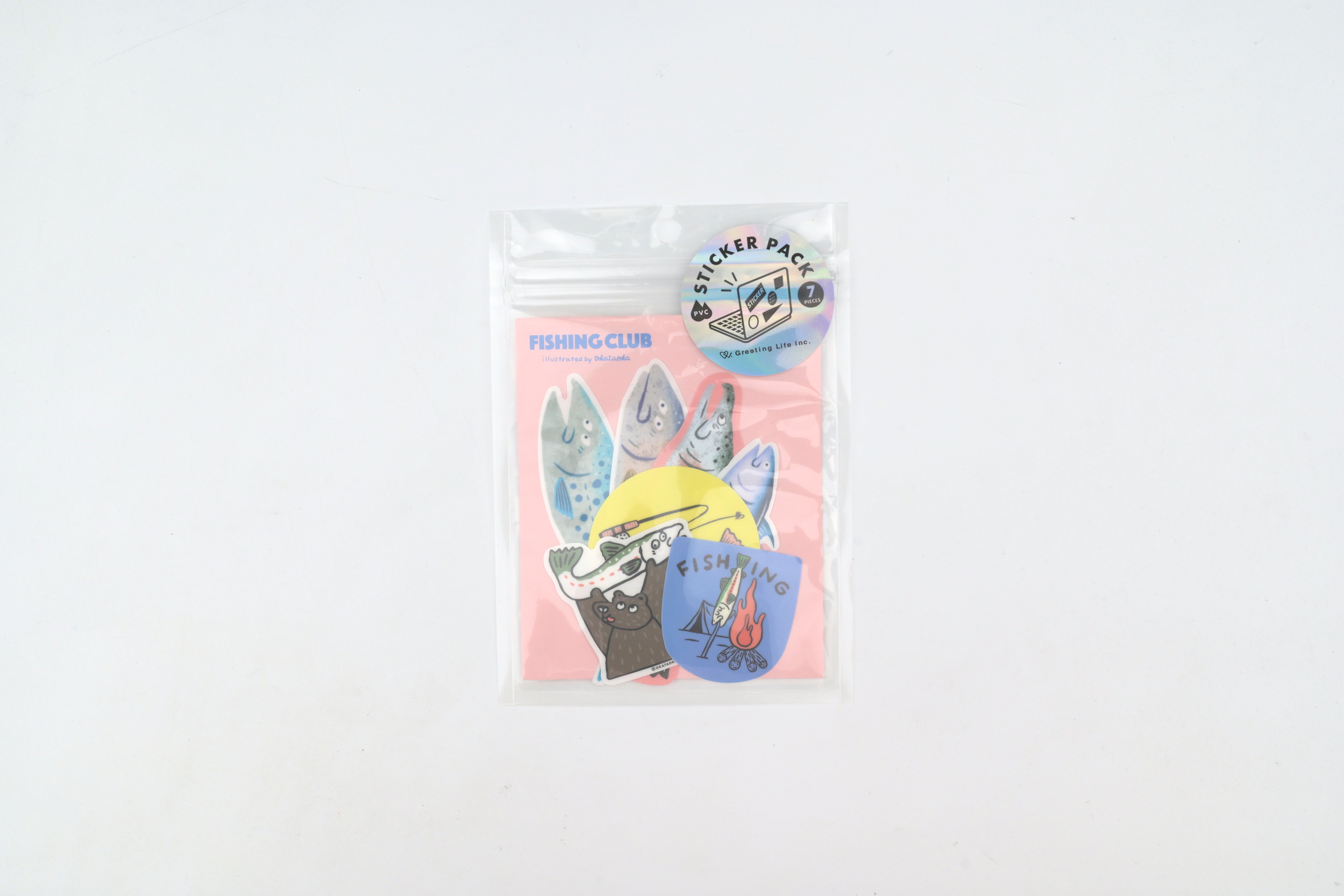 Greeting Life x Okataoka Sticker Pack - Fishing Club