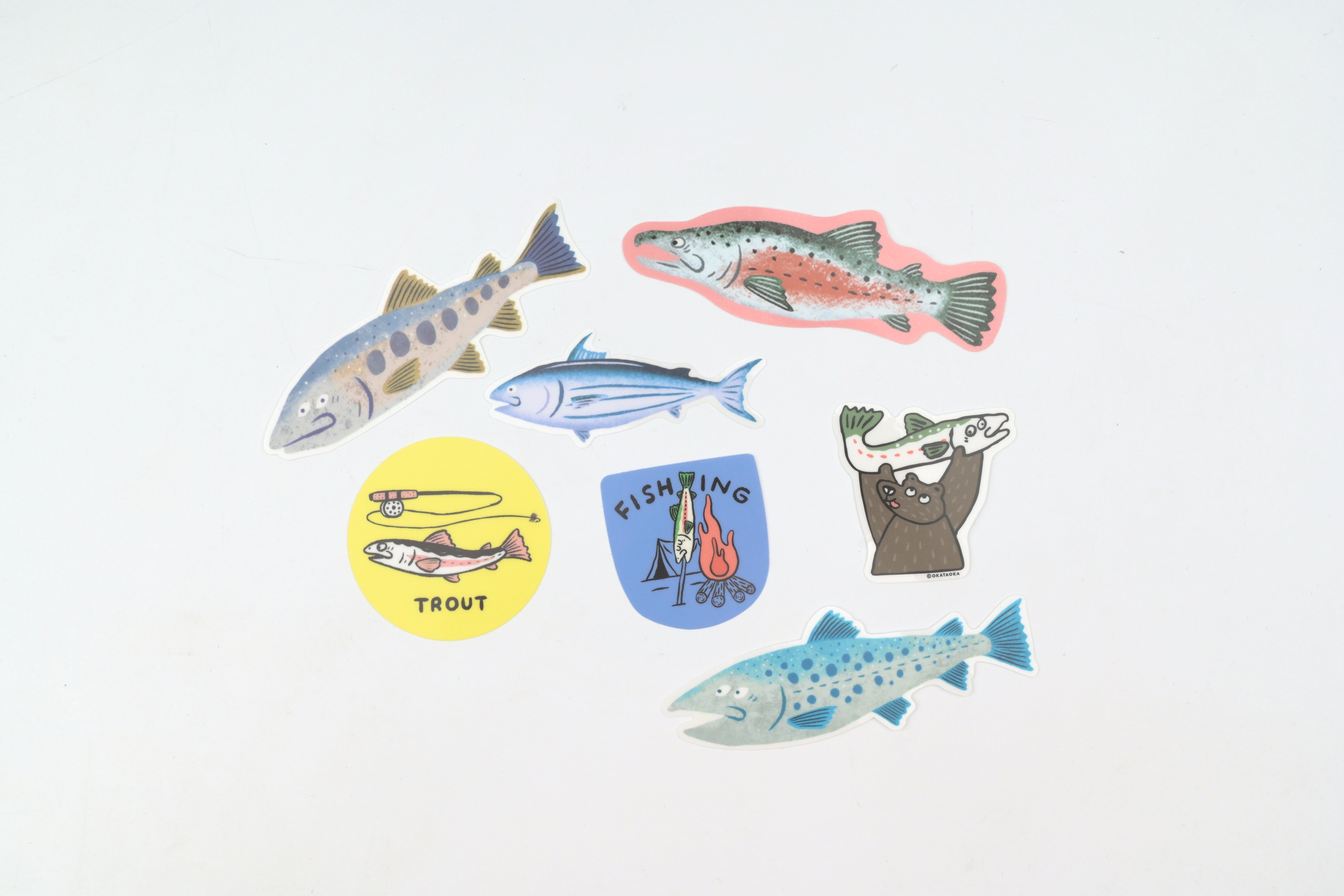 Greeting Life x Okataoka Sticker Pack - Fishing Club