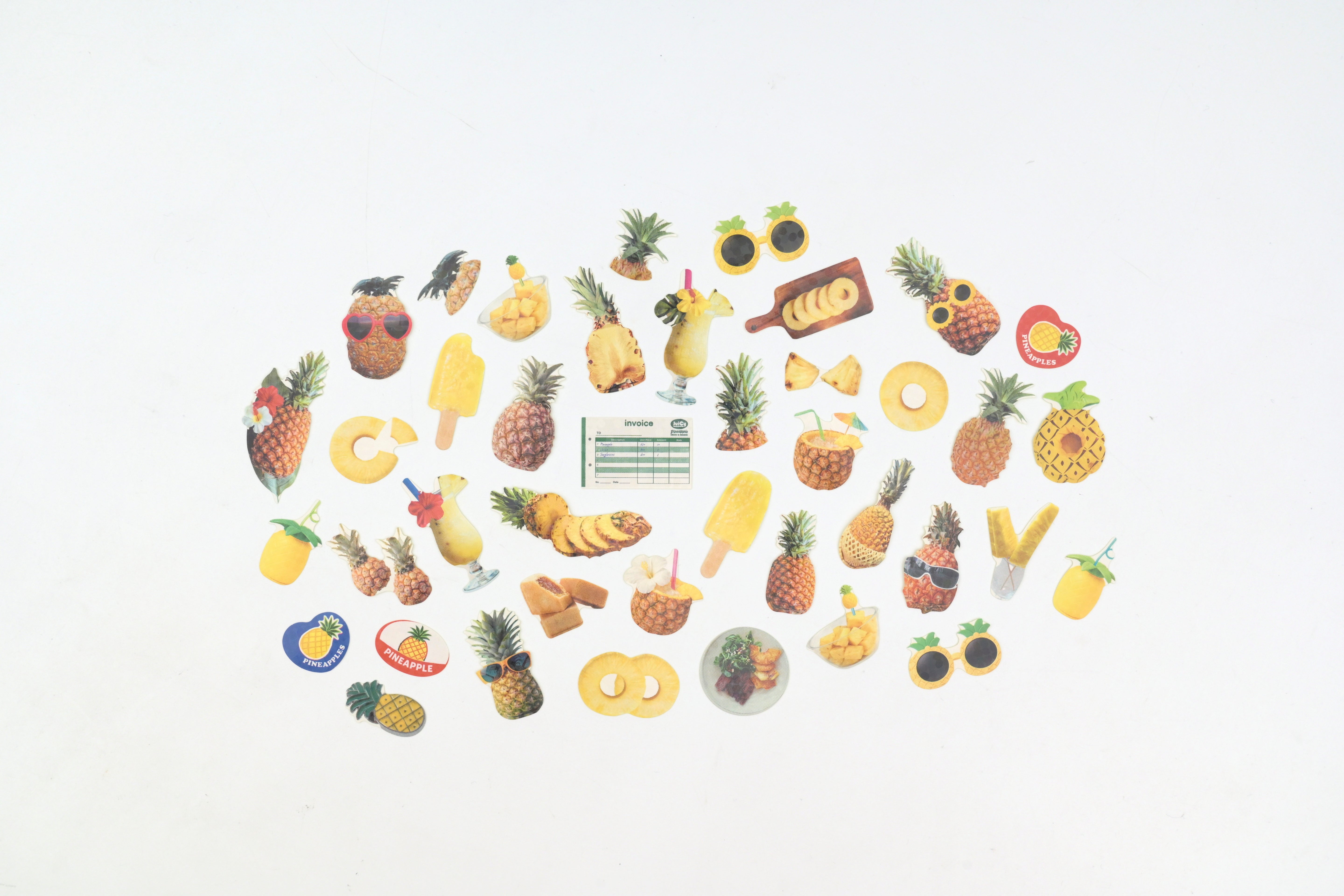 Greeting Life Flake Stickers - Pineapple