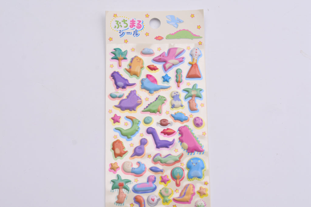 Yurrr Sticker Puffy Sticker - Yuru Dinosaur – Yoseka Stationery